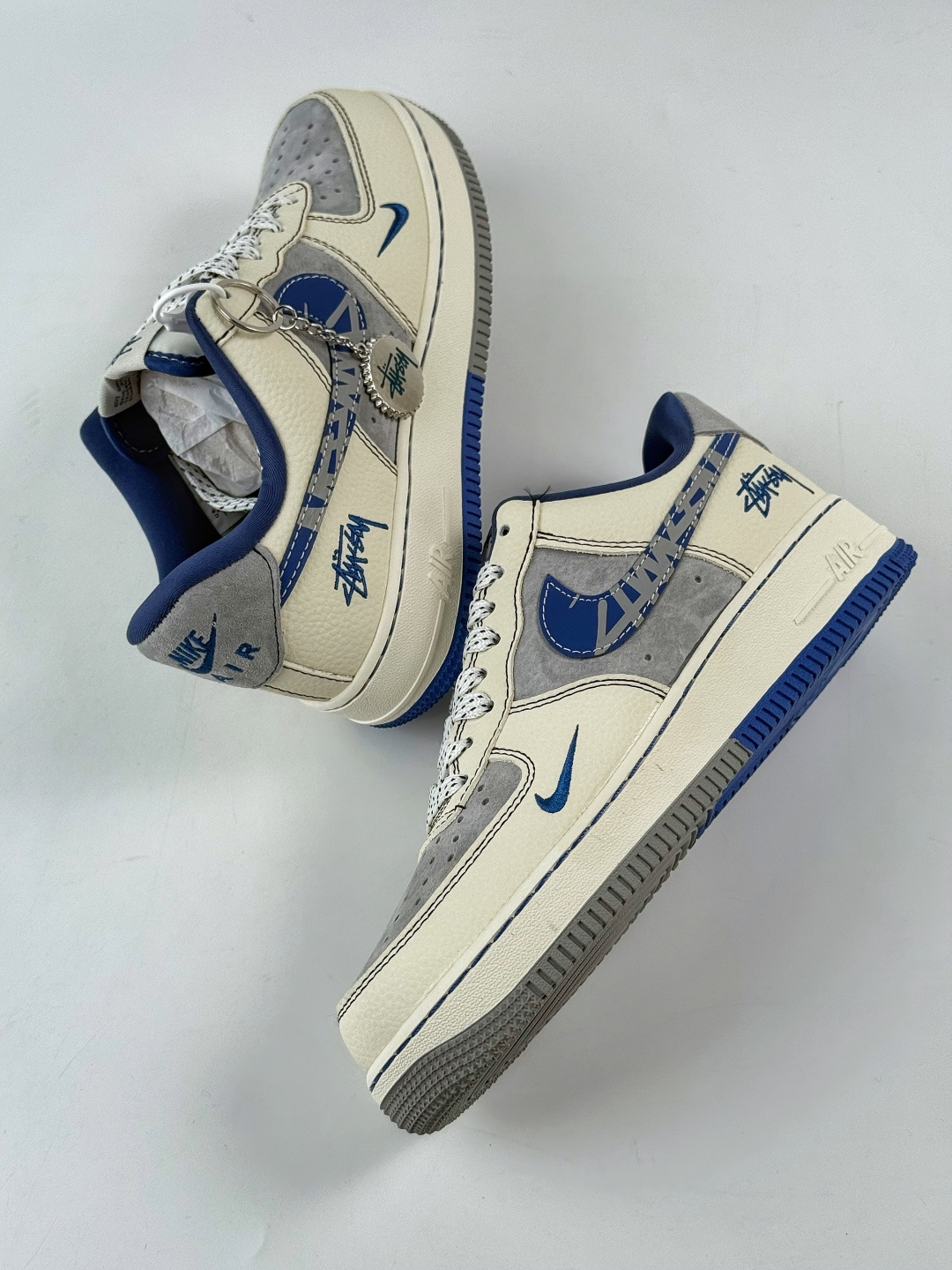 220 Nike Air Force 1 Low 07 x Stussy 白灰小勾满天星 XL1979-123