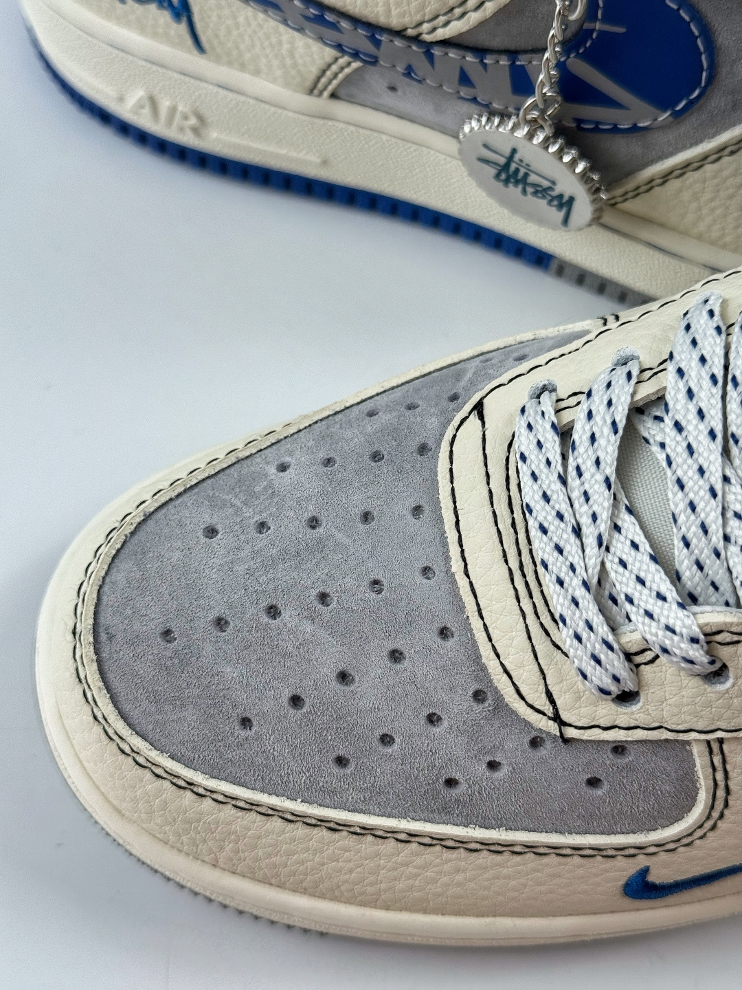 220 Nike Air Force 1 Low 07 x Stussy 白灰小勾满天星 XL1979-123