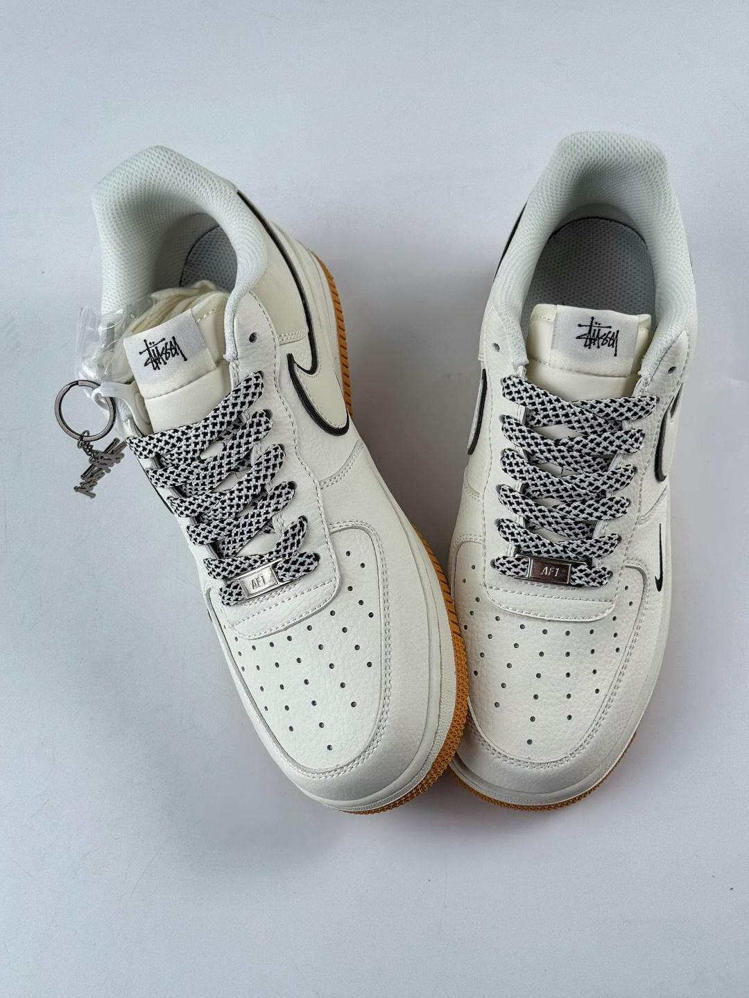 220 Nike Air Force 1 Low 07 x Stussy 白黑小勾满天星 CS5288-055