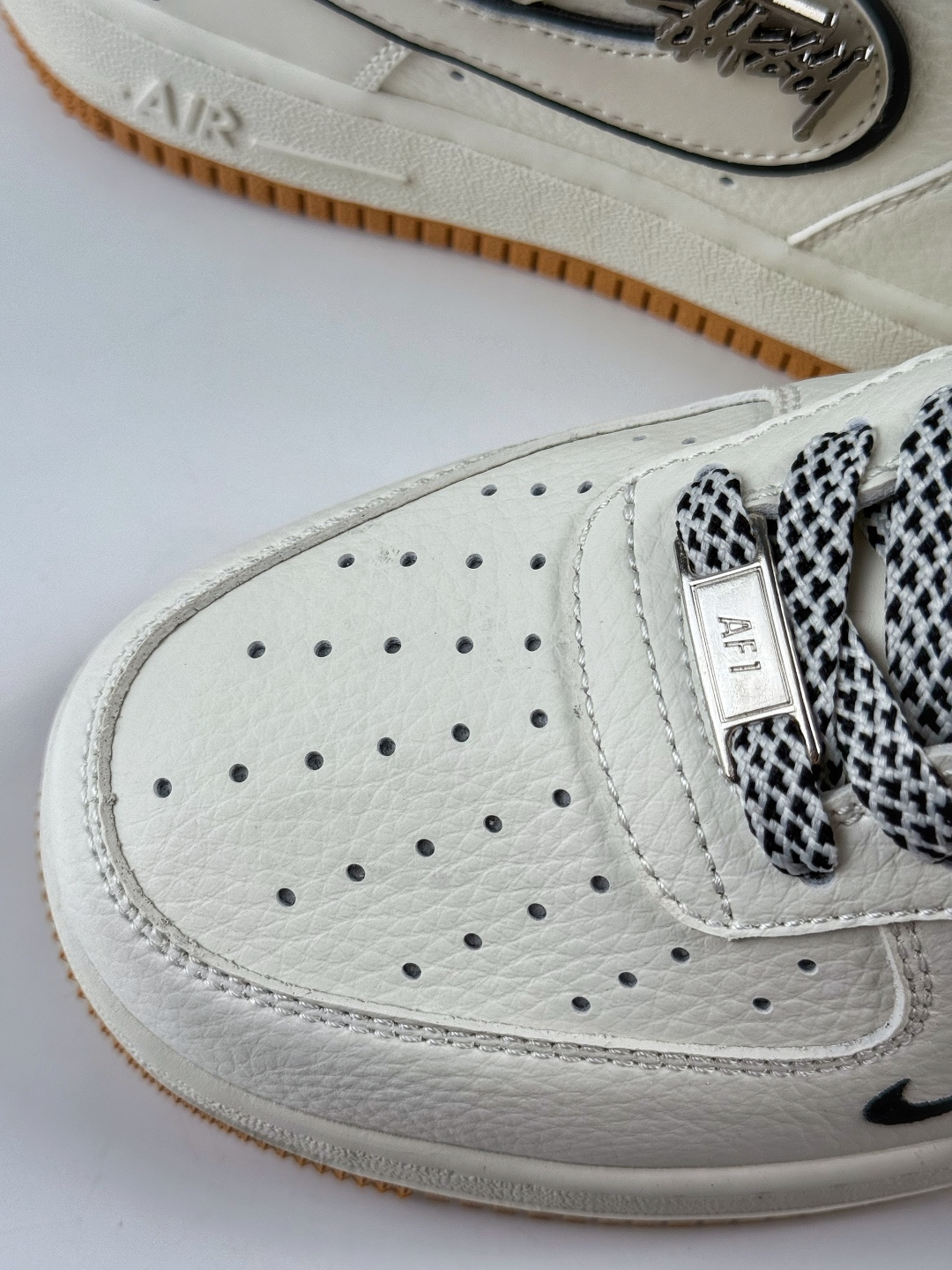 220 Nike Air Force 1 Low 07 x Stussy 白黑小勾满天星 CS5288-055