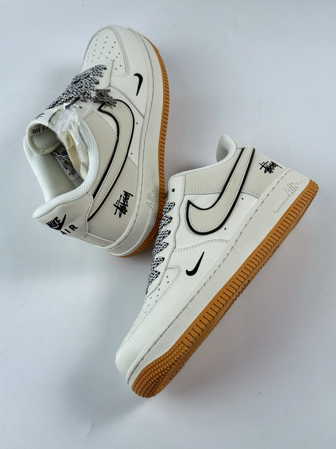 220 Nike Air Force 1 Low 07 x Stussy 白黑小勾满天星 CS5288-055