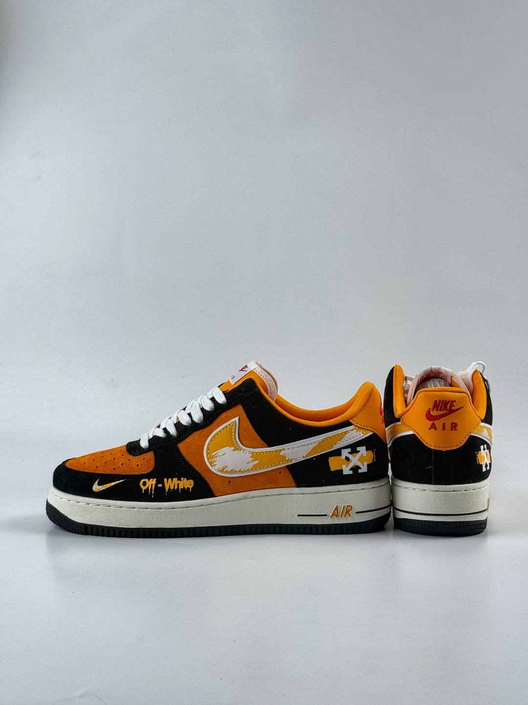 Nike Air Force 1 Low 07 x OFF-WHITE 黑橙小勾 SY1388-001X