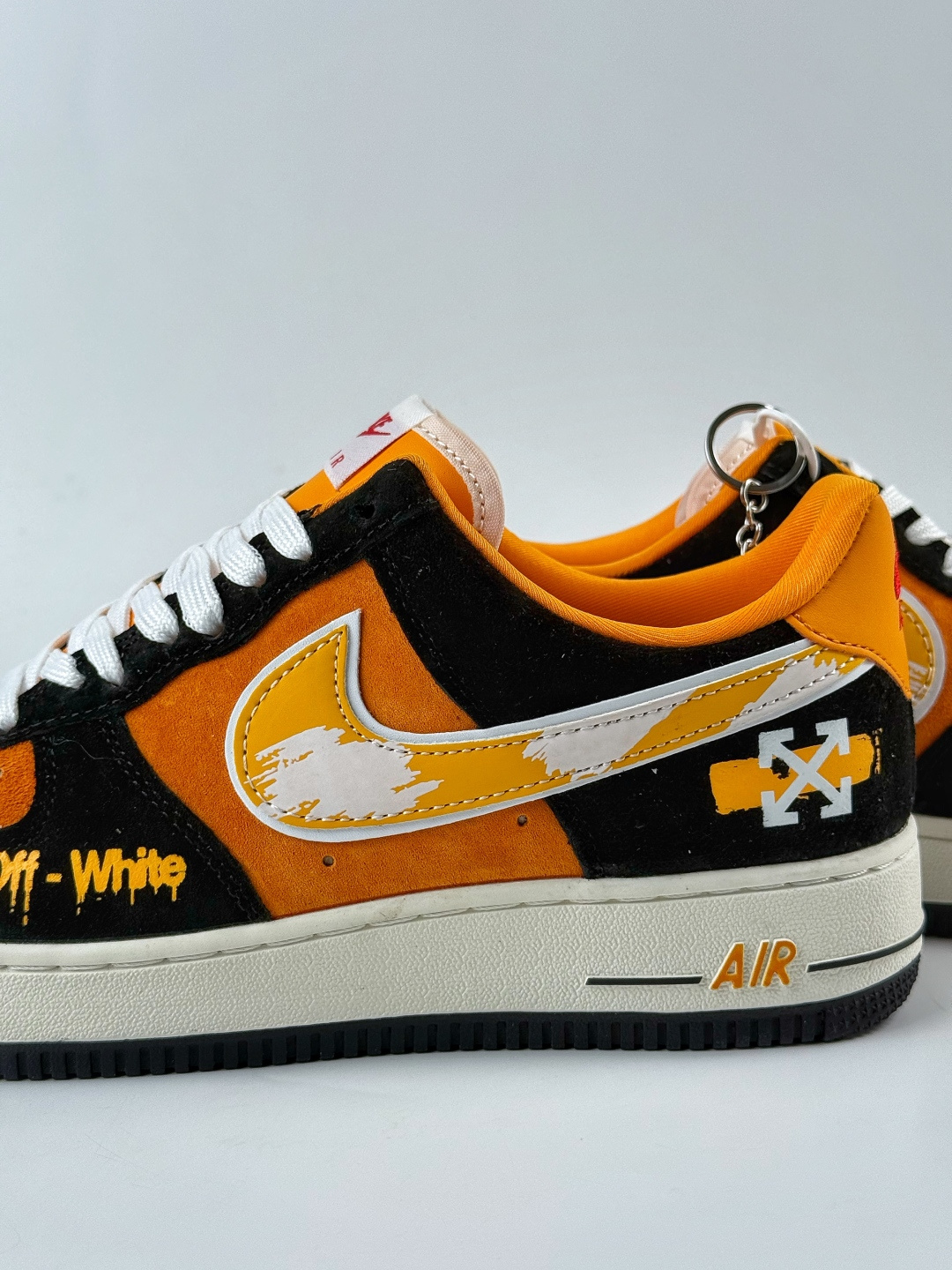 Nike Air Force 1 Low 07 x OFF-WHITE 黑橙小勾 SY1388-001X