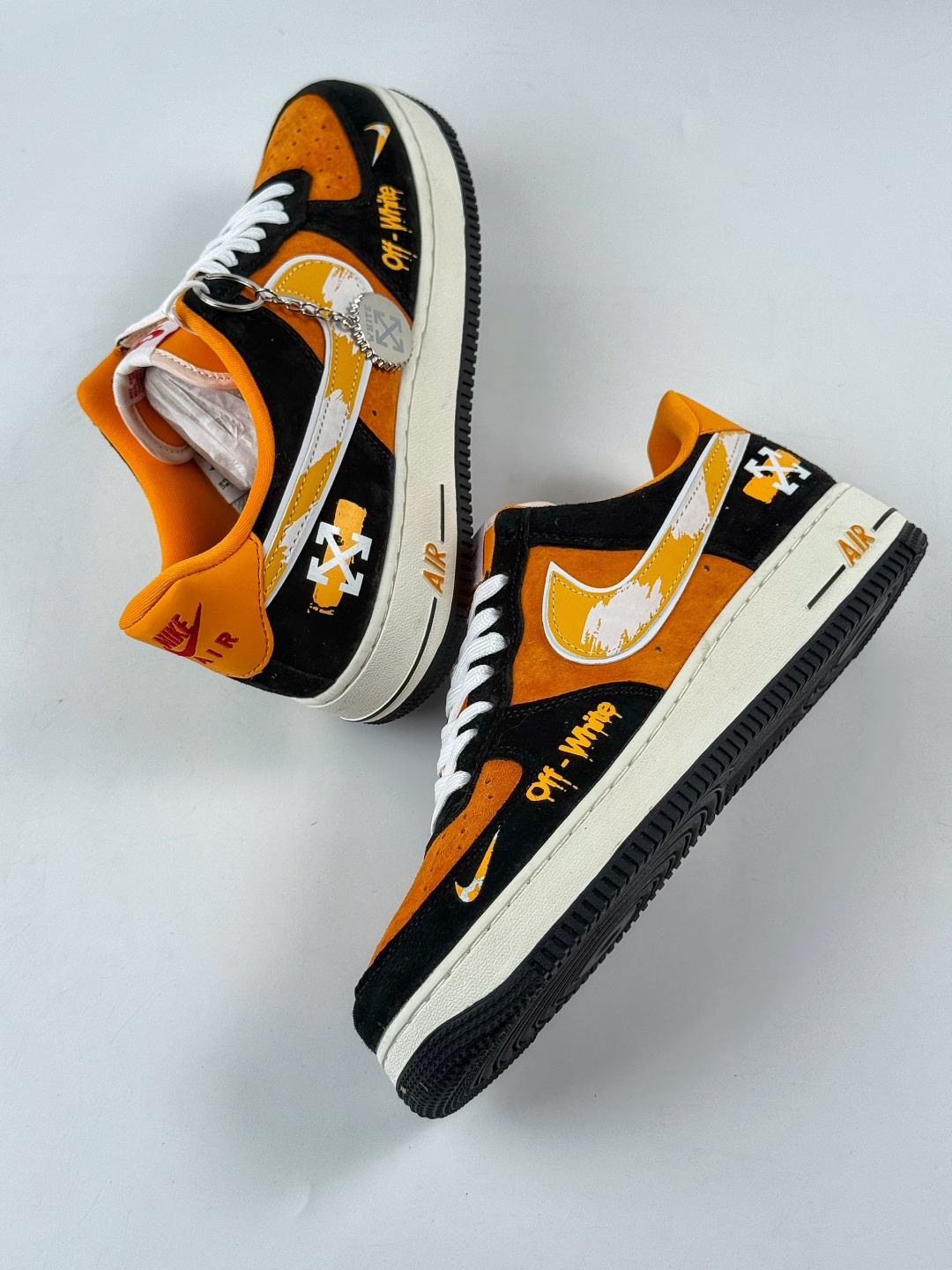 Nike Air Force 1 Low 07 x OFF-WHITE 黑橙小勾 SY1388-001X