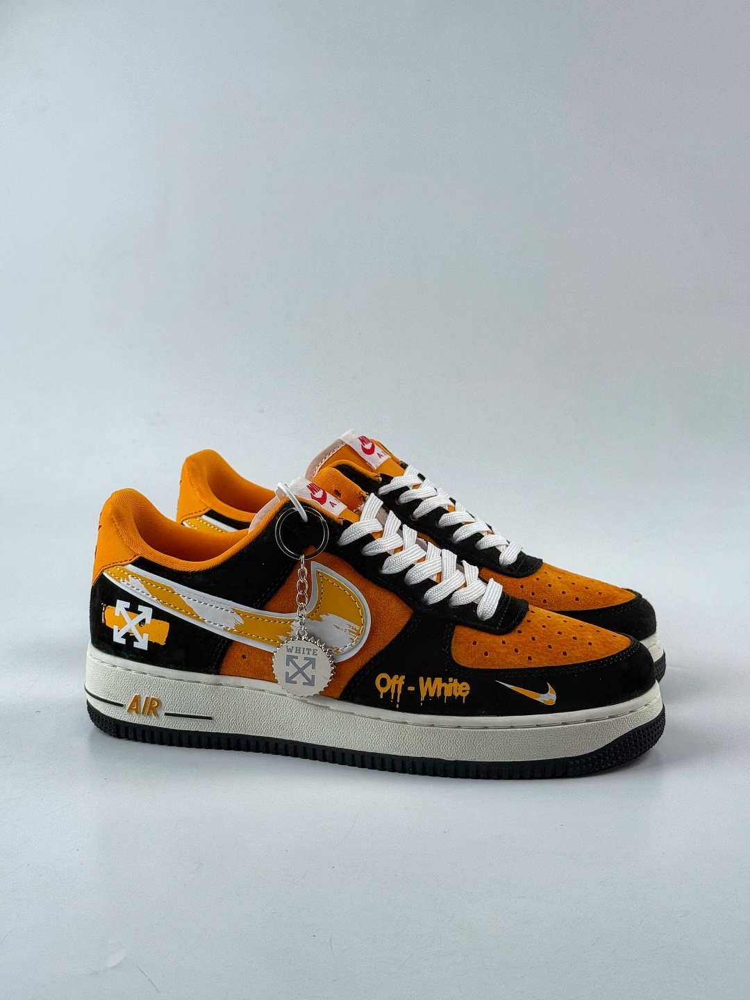 Nike Air Force 1 Low 07 x OFF-WHITE 黑橙小勾 SY1388-001X