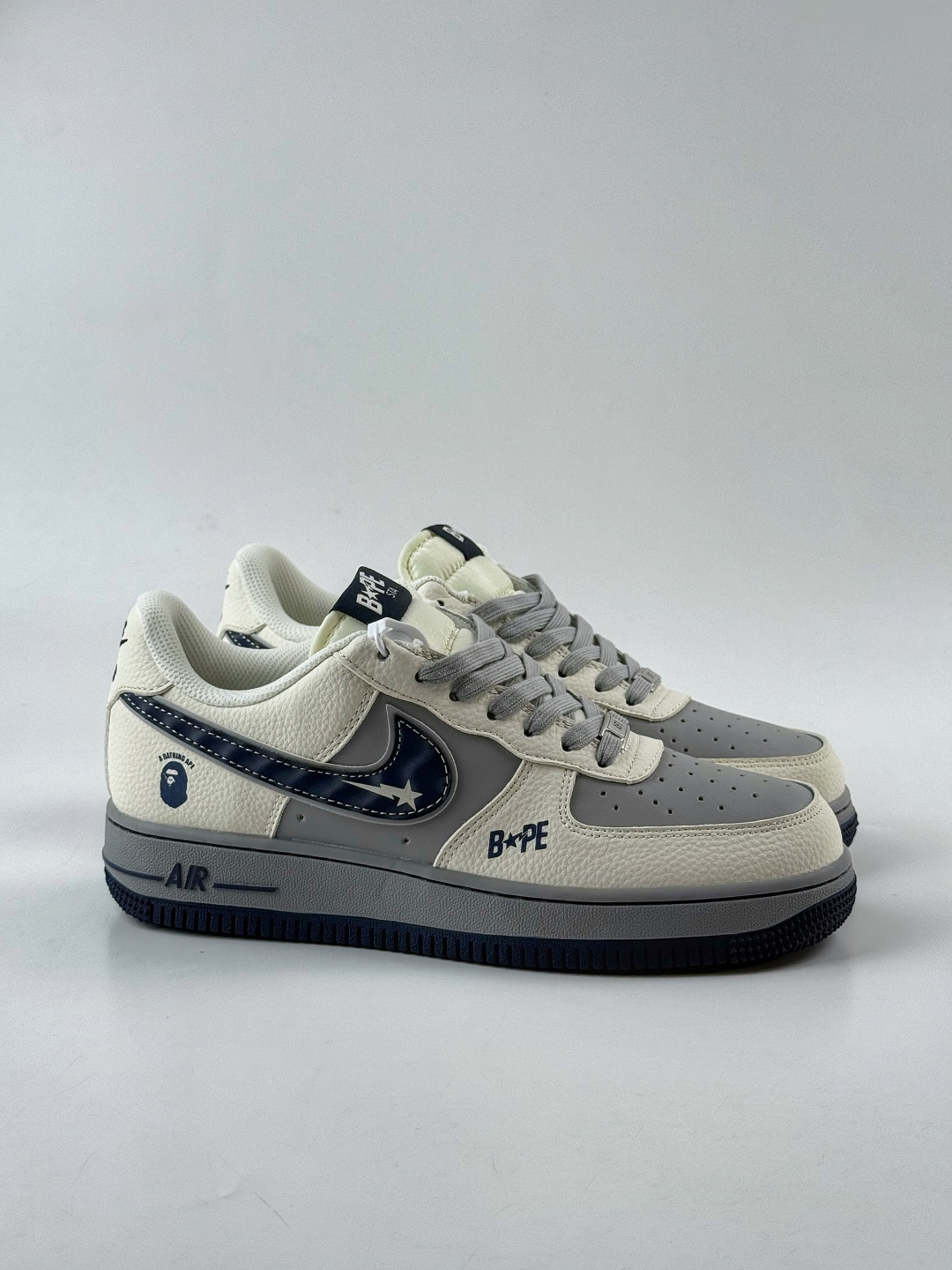 Nike Air Force 1 Low 07 x BAPE 白灰 SM6668-111