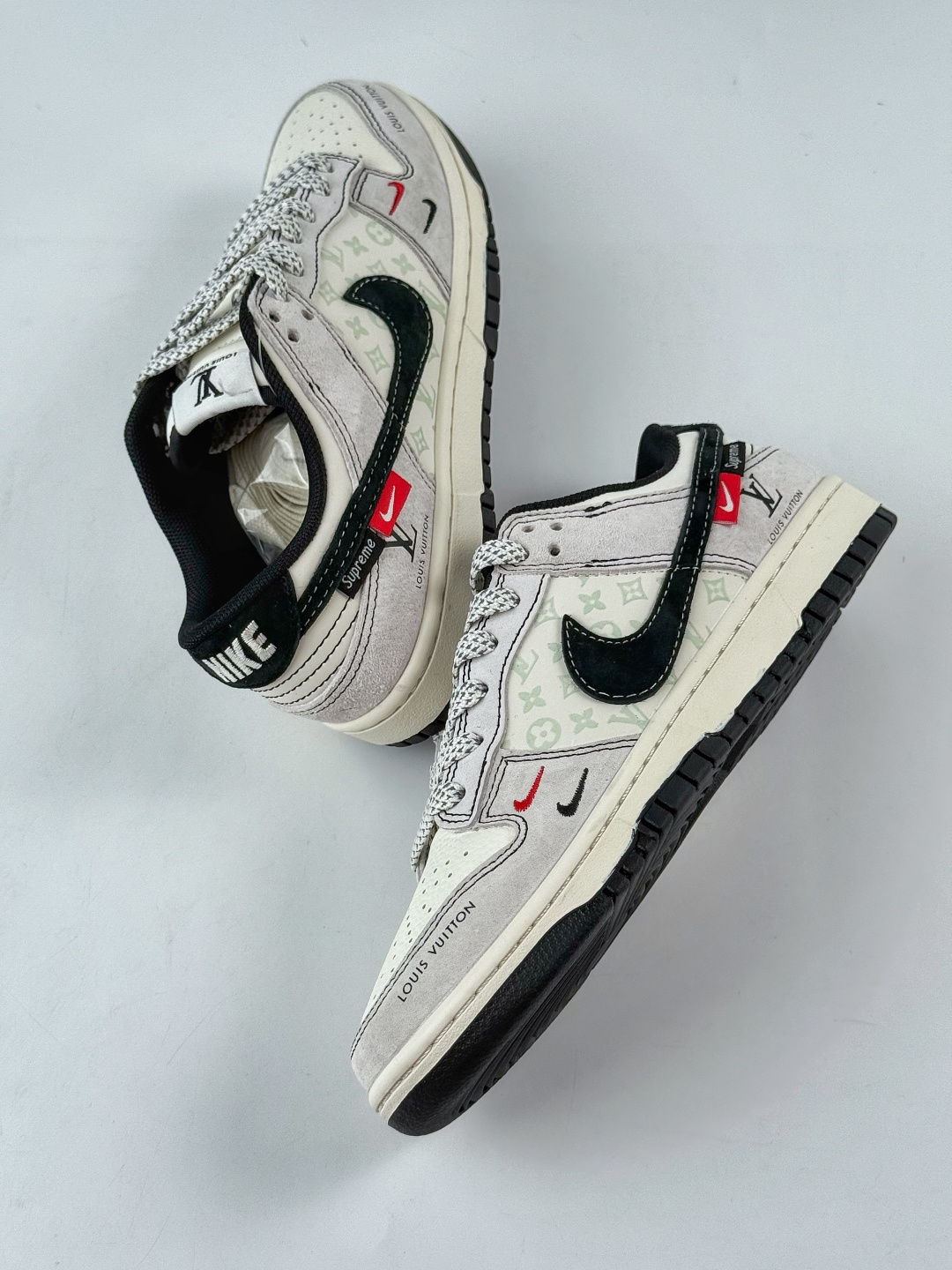 Nike SB Dunk Low x Louis Vuitton 灰白双小勾满天星 CX5050-Y11