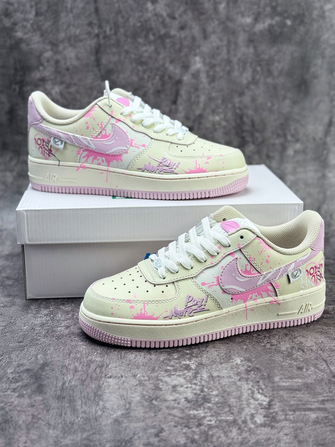 Nike Air Force 1 Low 07 色彩律动 白粉 FB1839-122