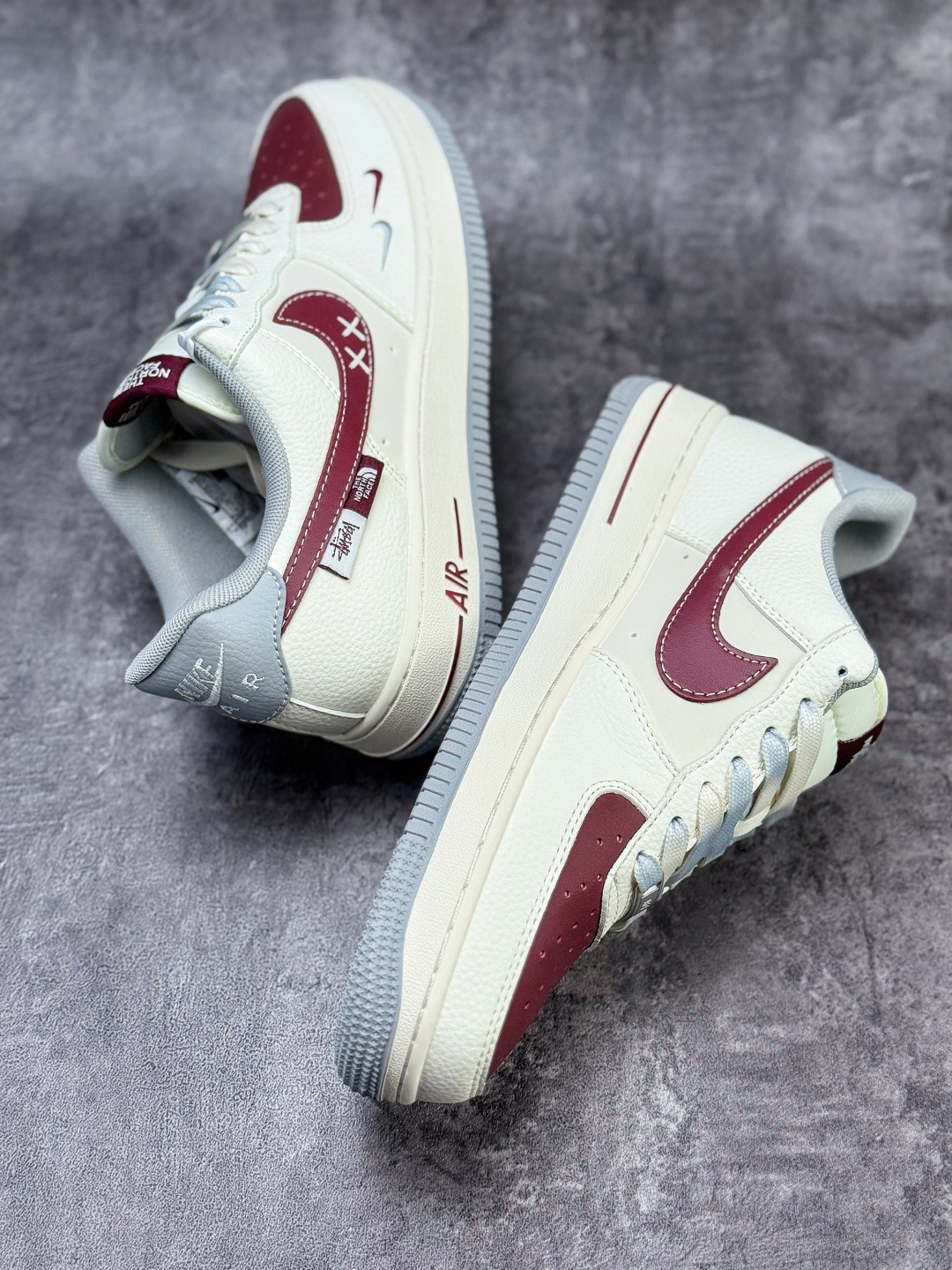 210 Nike Air Force 1 Low 07 x Stussy x The North Face 白红双小勾 QW5606-268