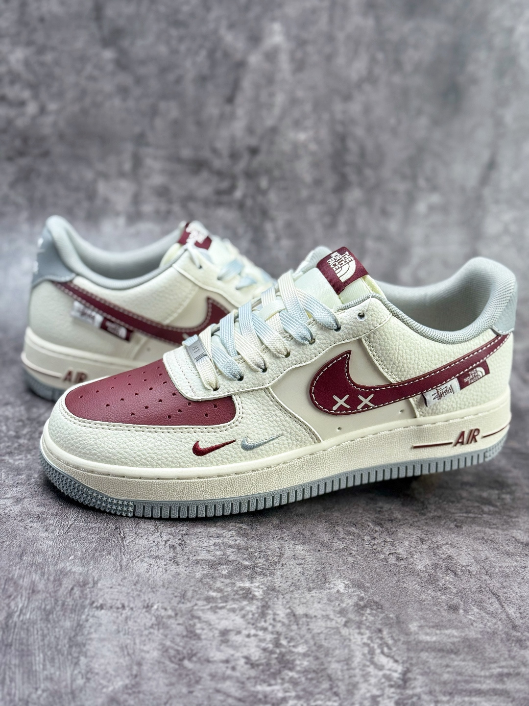 210 Nike Air Force 1 Low 07 x Stussy x The North Face 白红双小勾 QW5606-268