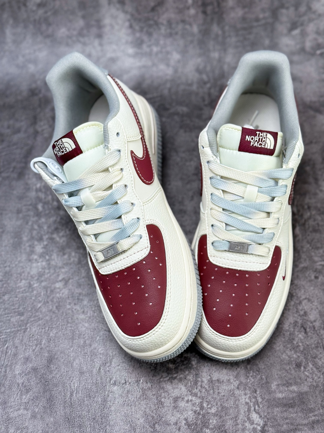 210 Nike Air Force 1 Low 07 x Stussy x The North Face 白红双小勾 QW5606-268
