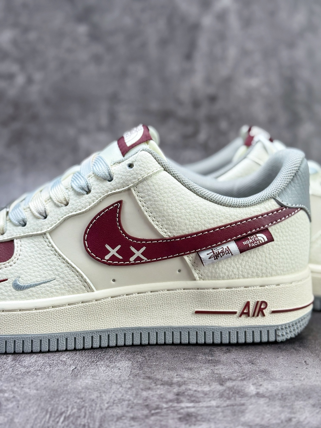 210 Nike Air Force 1 Low 07 x Stussy x The North Face 白红双小勾 QW5606-268