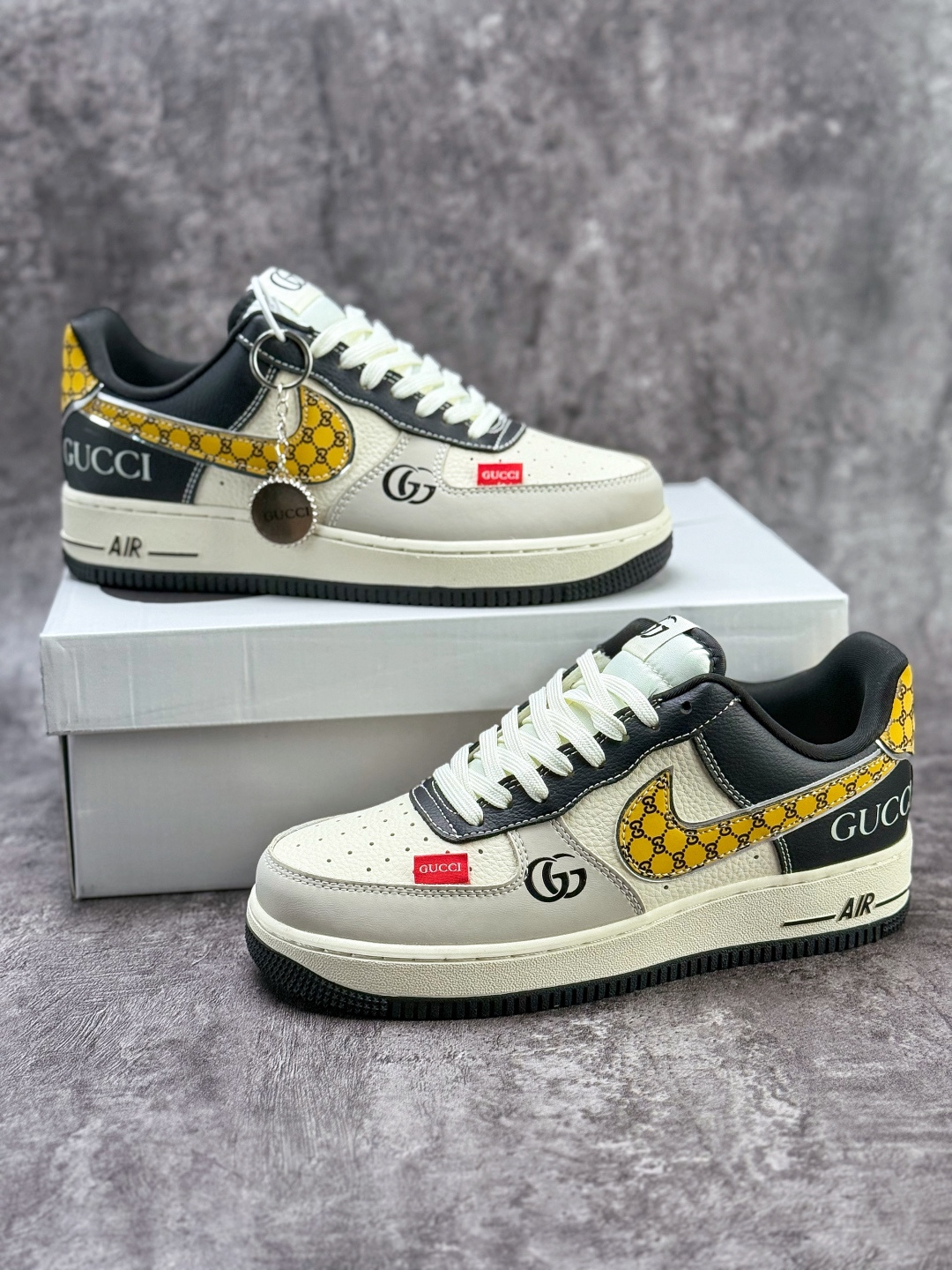 Nike Air Force 1 Low 07 x GUCCI 灰白黑 DF0188-104