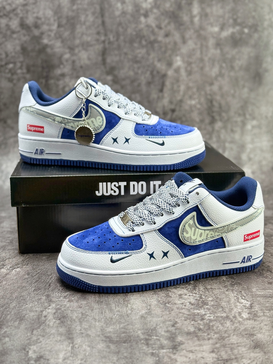 Nike Air Force 1 Low 07 x Supreme 白蓝小勾满天星 XZ6188-187