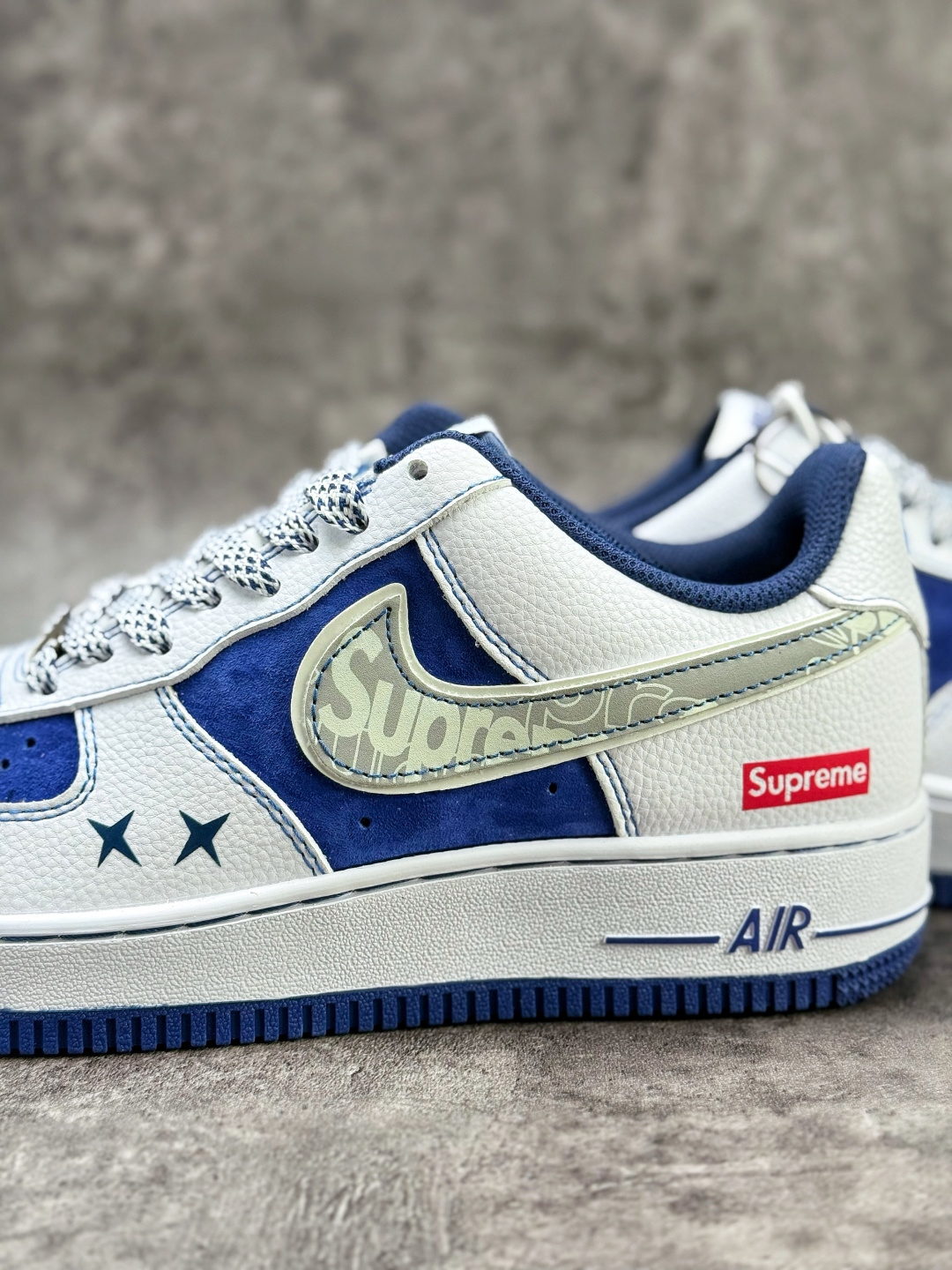 Nike Air Force 1 Low 07 x Supreme 白蓝小勾满天星 XZ6188-187