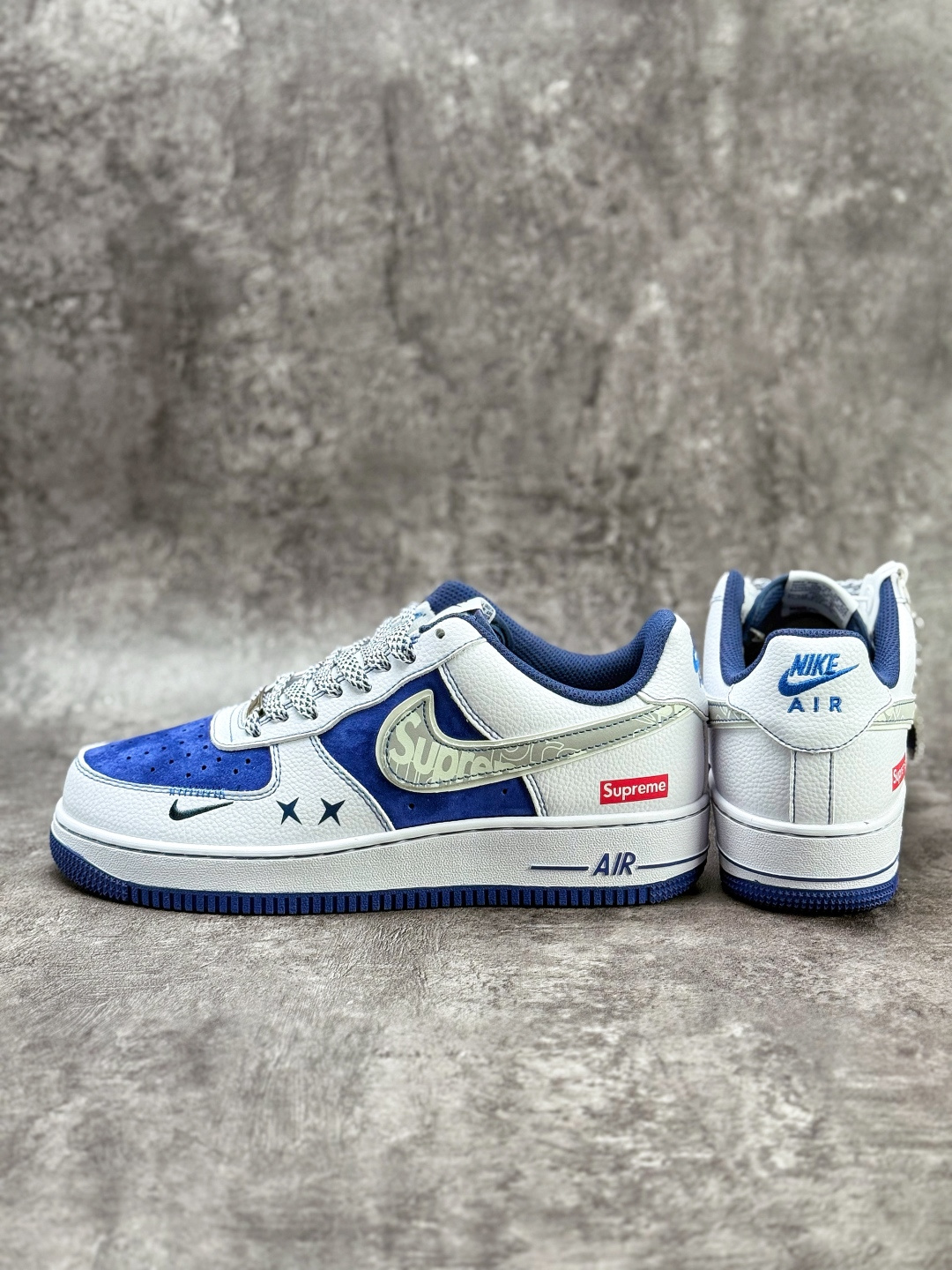 Nike Air Force 1 Low 07 x Supreme 白蓝小勾满天星 XZ6188-187