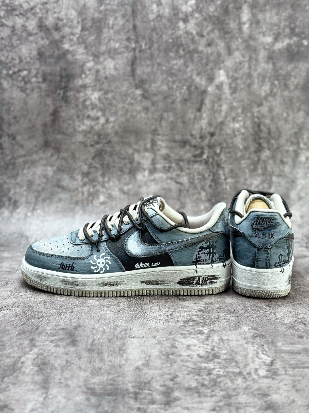Nike Air Force 1 Low 07 水墨 灰白 CW6871-777
