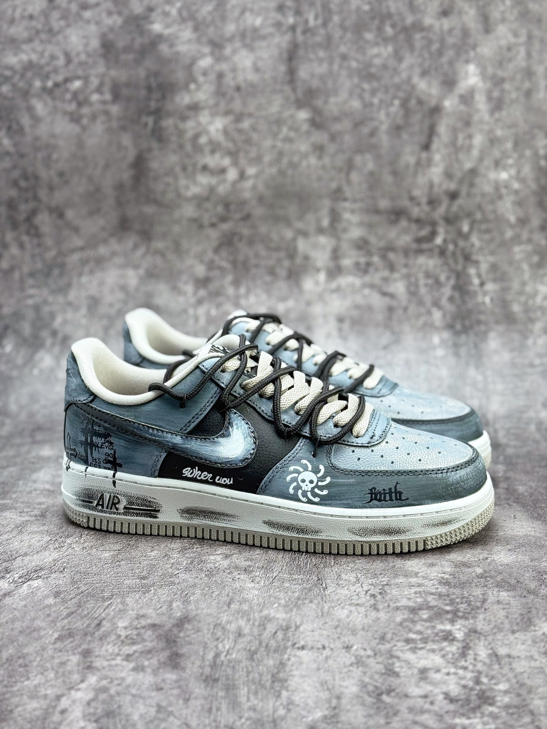 Nike Air Force 1 Low 07 水墨 灰白 CW6871-777