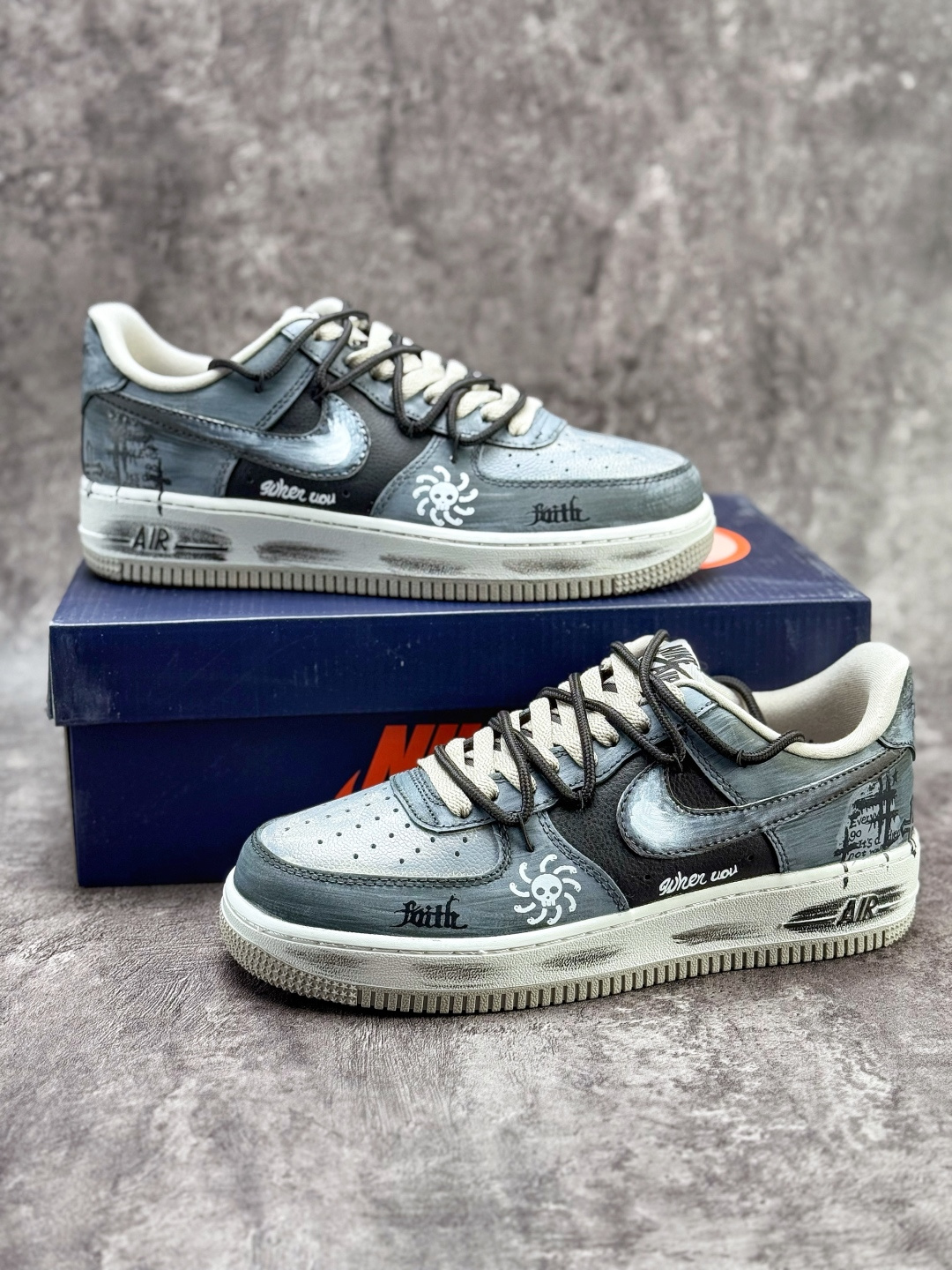 Nike Air Force 1 Low 07 水墨 灰白 CW6871-777