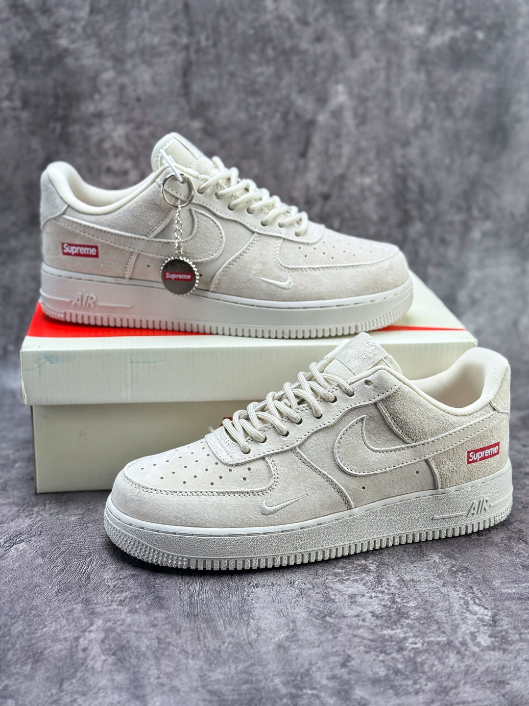 Nike Air Force 1 Low 07 x Supreme 米白小勾 DF0188-116