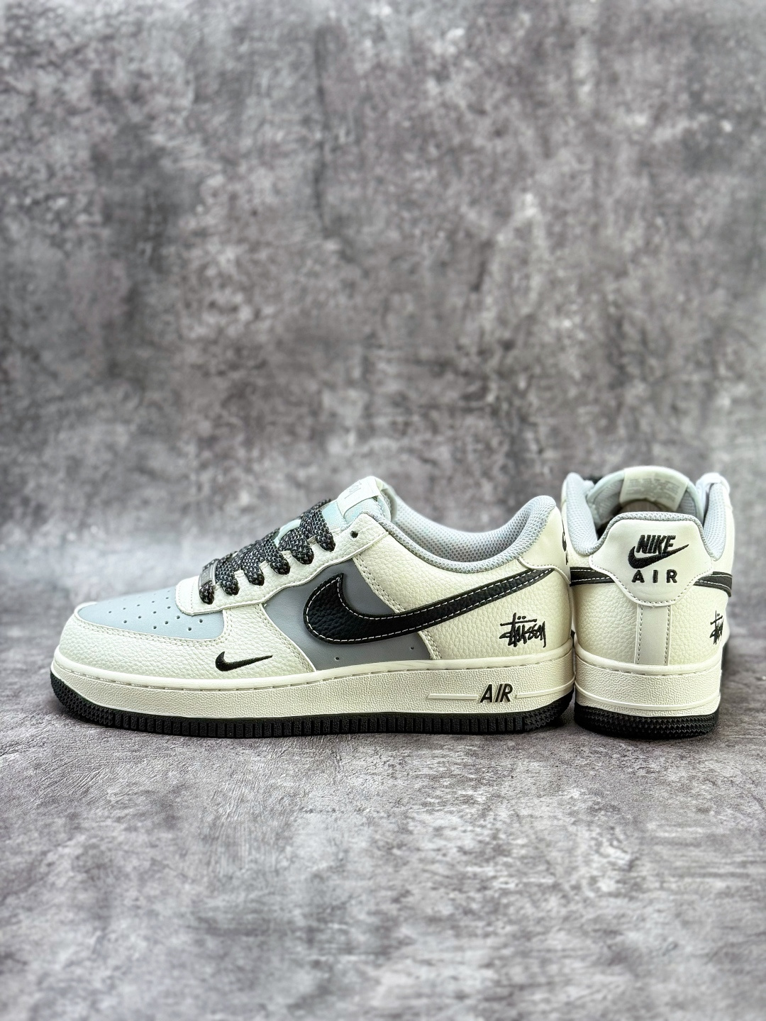 Nike Air Force 1 Low 07 x Stussy 白灰小勾满天星 JS8028-017