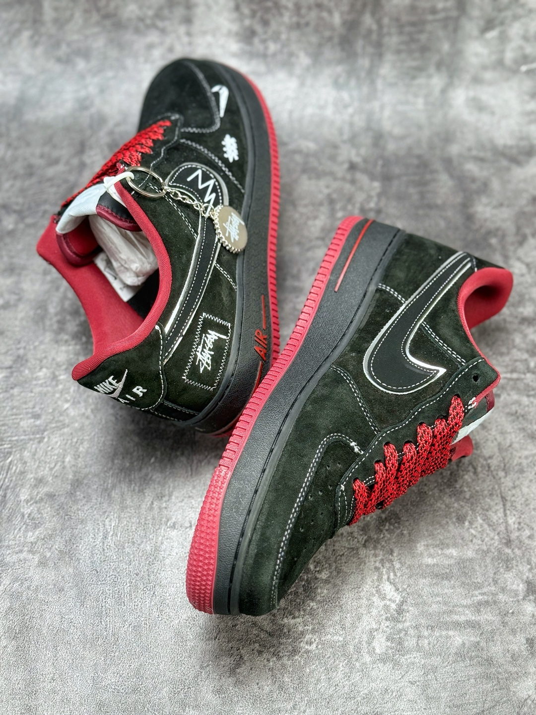 Nike Air Force 1 Low 07 x Stussy 黑红小勾满天星 SY1388-009