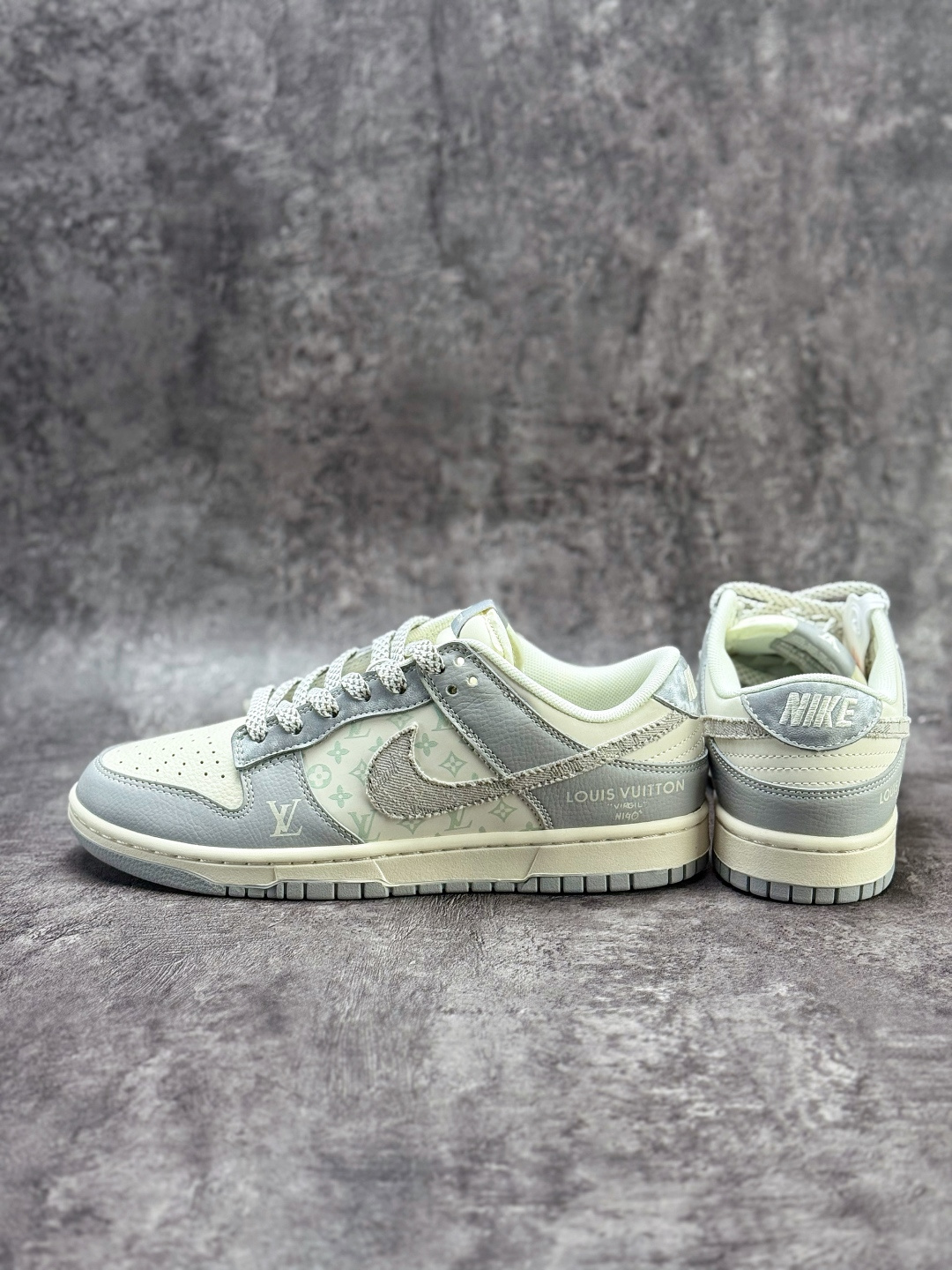 Nike SB Dunk Low x Louis Vuitton 灰白满天星 XS6089-629