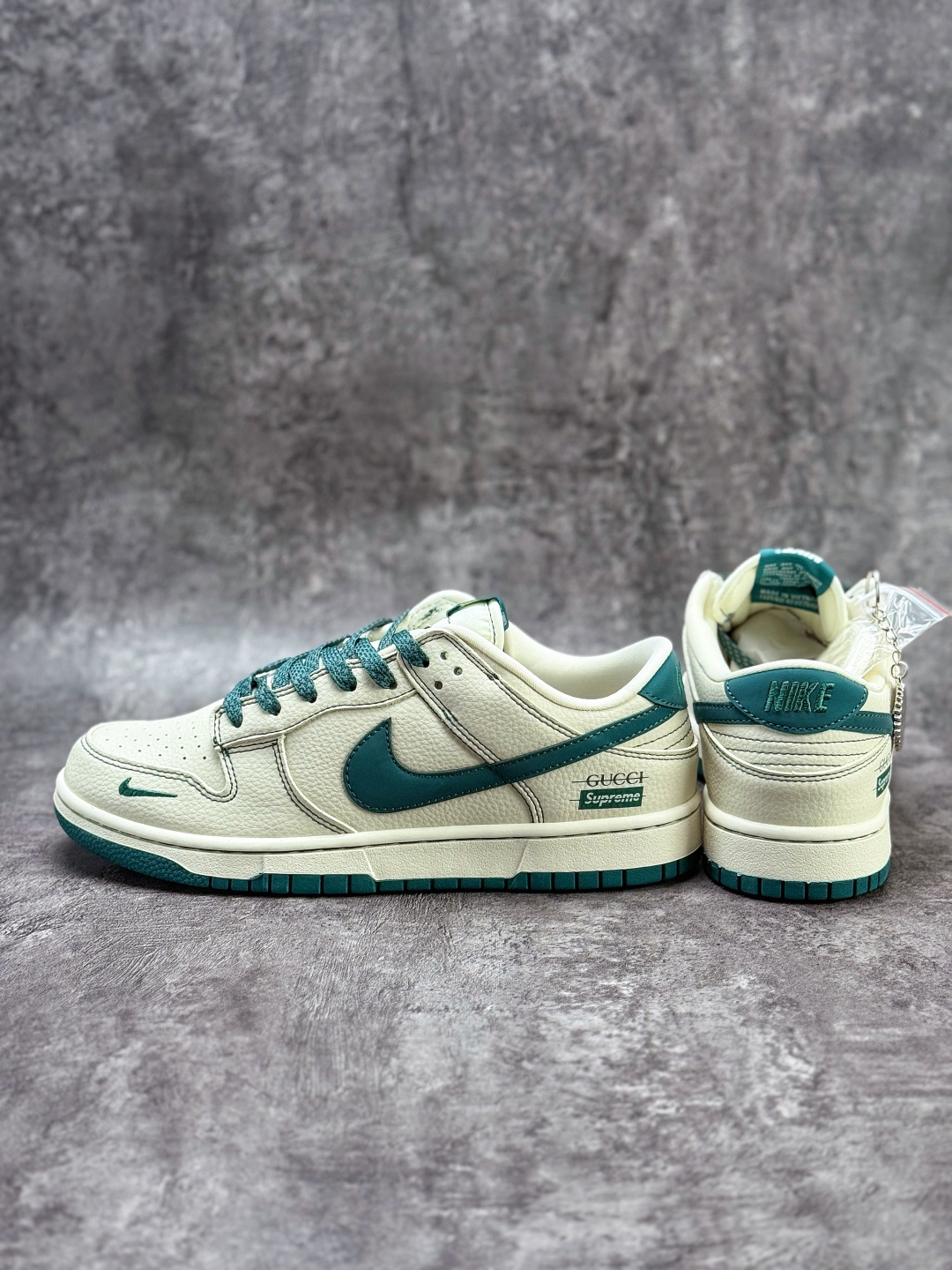 Nike SB Dunk Low x GUCCI x Superme 白绿小勾满天星 DJ1988-003