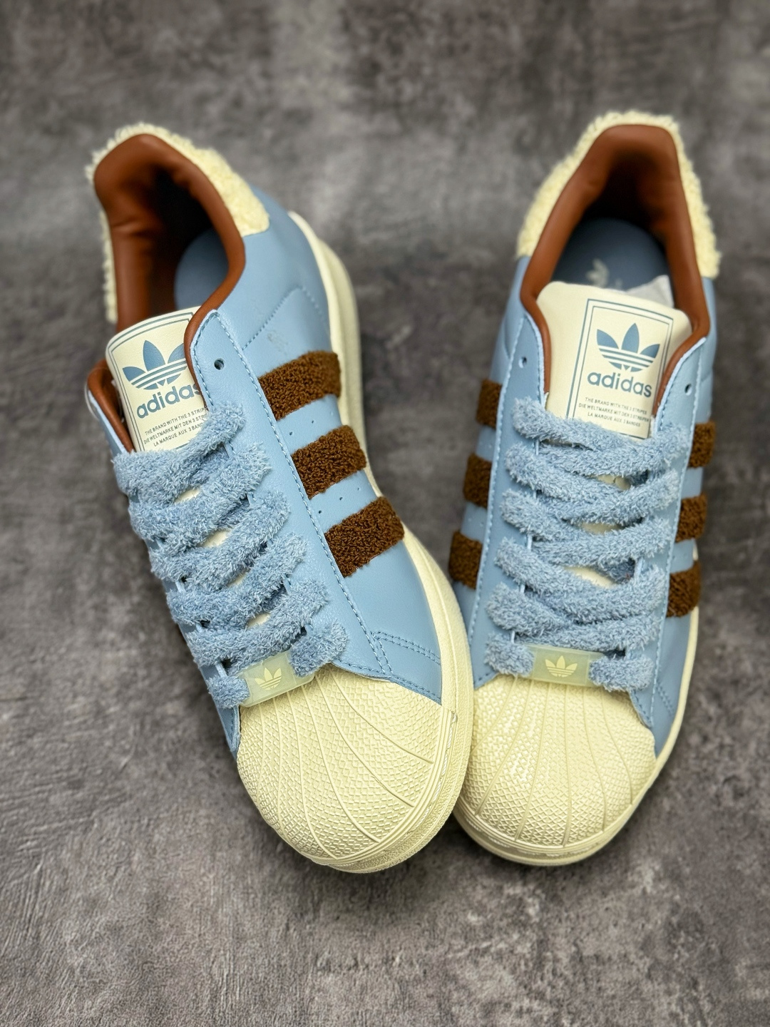 Adidas Originals Superstar 蓝棕 JR6987