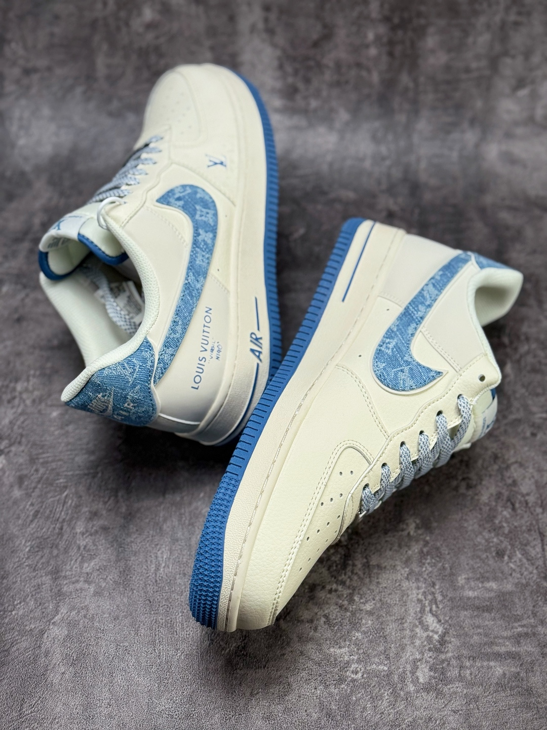 210 Nike Air Force 1 Low 07 x Louis Vuitton 白蓝牛仔满天星 SM6668-130