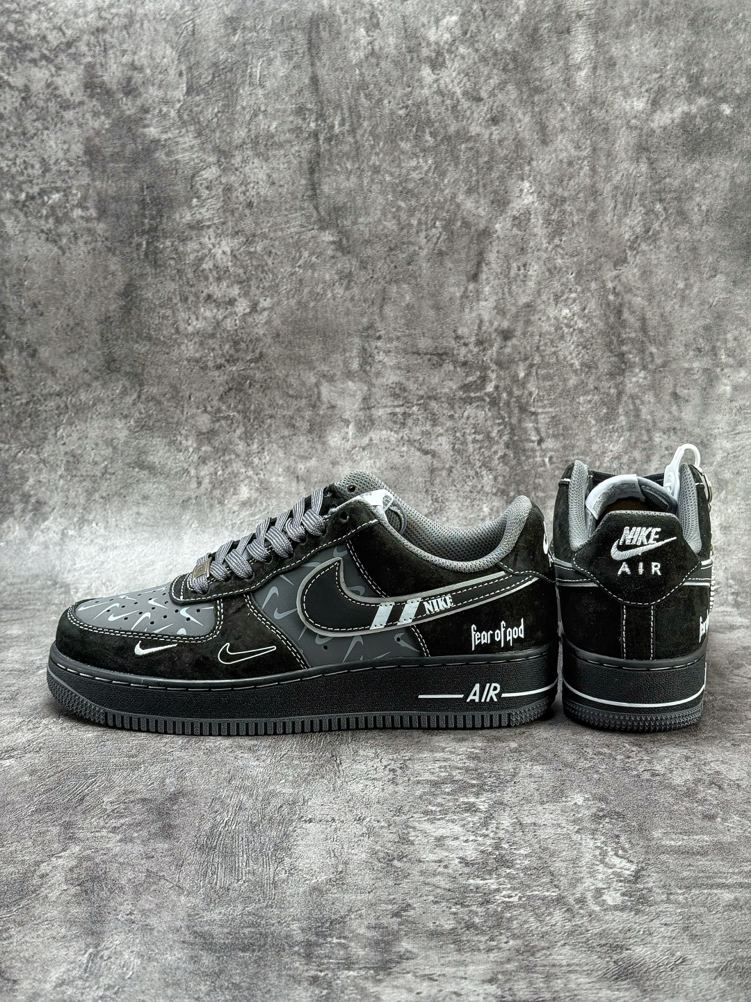 Nike Air Force 1 Low 07 x Fear of God 黑灰双小勾 DD8585-200