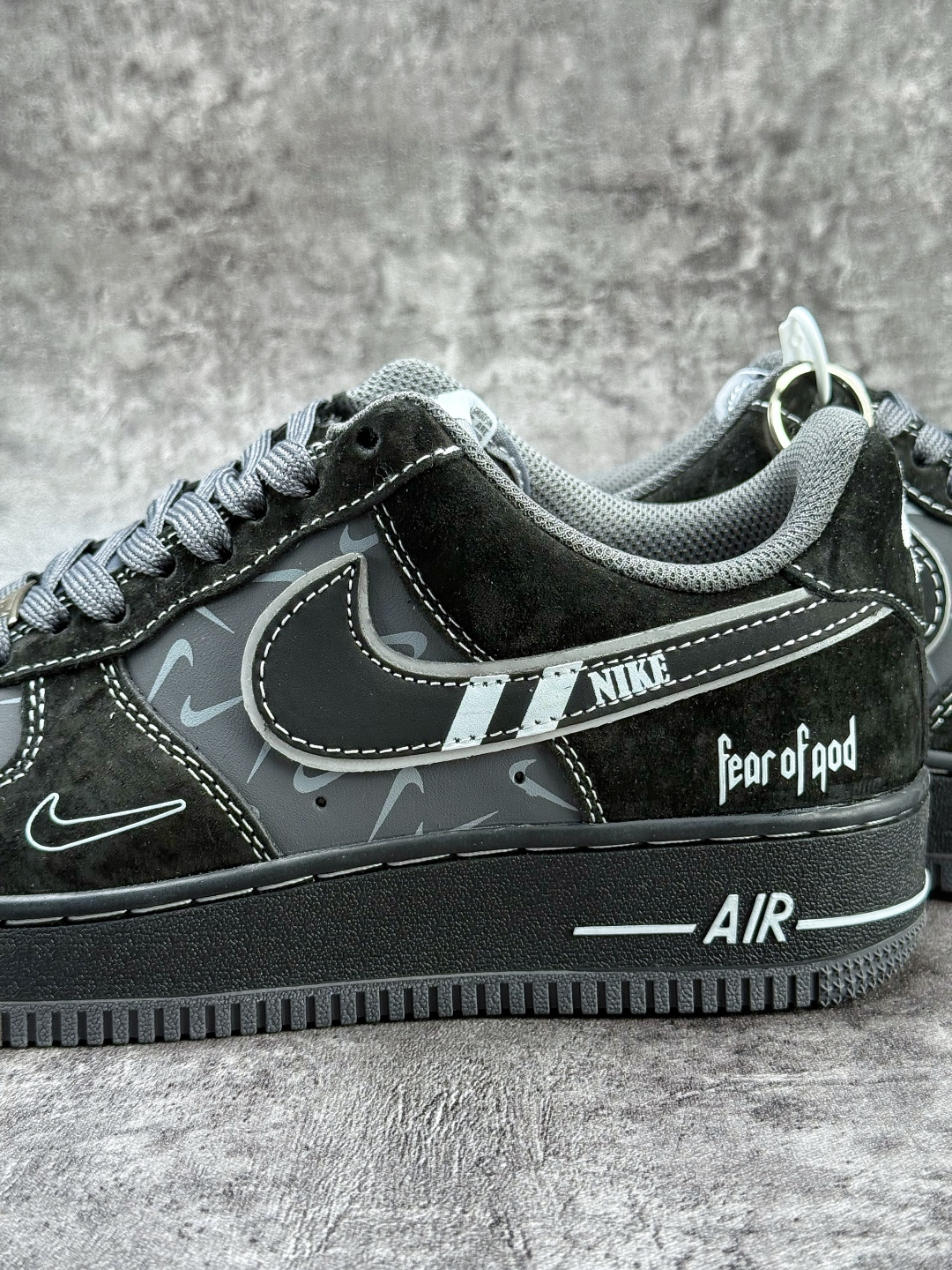 Nike Air Force 1 Low 07 x Fear of God 黑灰双小勾 DD8585-200