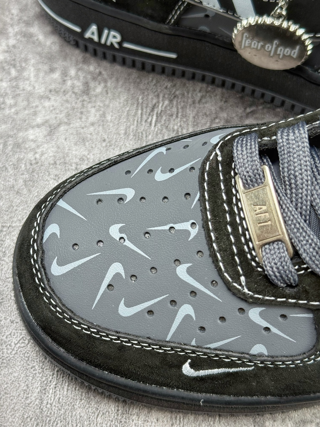 Nike Air Force 1 Low 07 x Fear of God 黑灰双小勾 DD8585-200