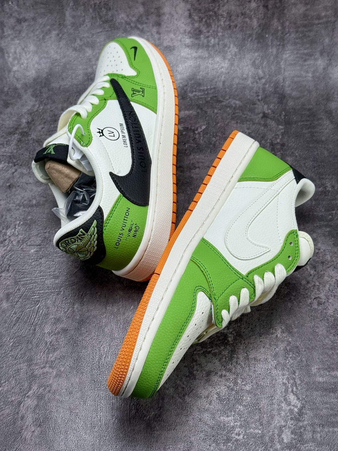 Travis Scott x Nike Air Jordan 1 Low x Louis Vuitton Air Jordan 1 Low 反转绿白黑小勾倒钩 DZ2688-002-莆田鞋,莆田鞋货源,高仿鞋,高仿鞋货源,安福档口,莆田高仿鞋,莆田鞋批发,高仿鞋批发,莆田高仿运动鞋,高仿运动鞋,莆田运动鞋 Travis Scott x Nike Air Jordan 1 Low x Louis Vuitton Air Jordan 1 Low 反转绿白黑小勾倒钩 DZ2688-002