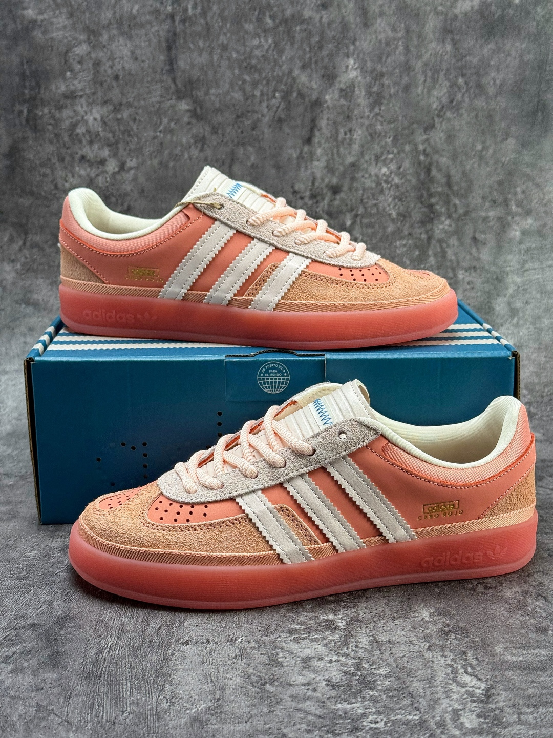 Bad Bunny x adidas originals GAZELLE INDOOR 红棕色 JS5052