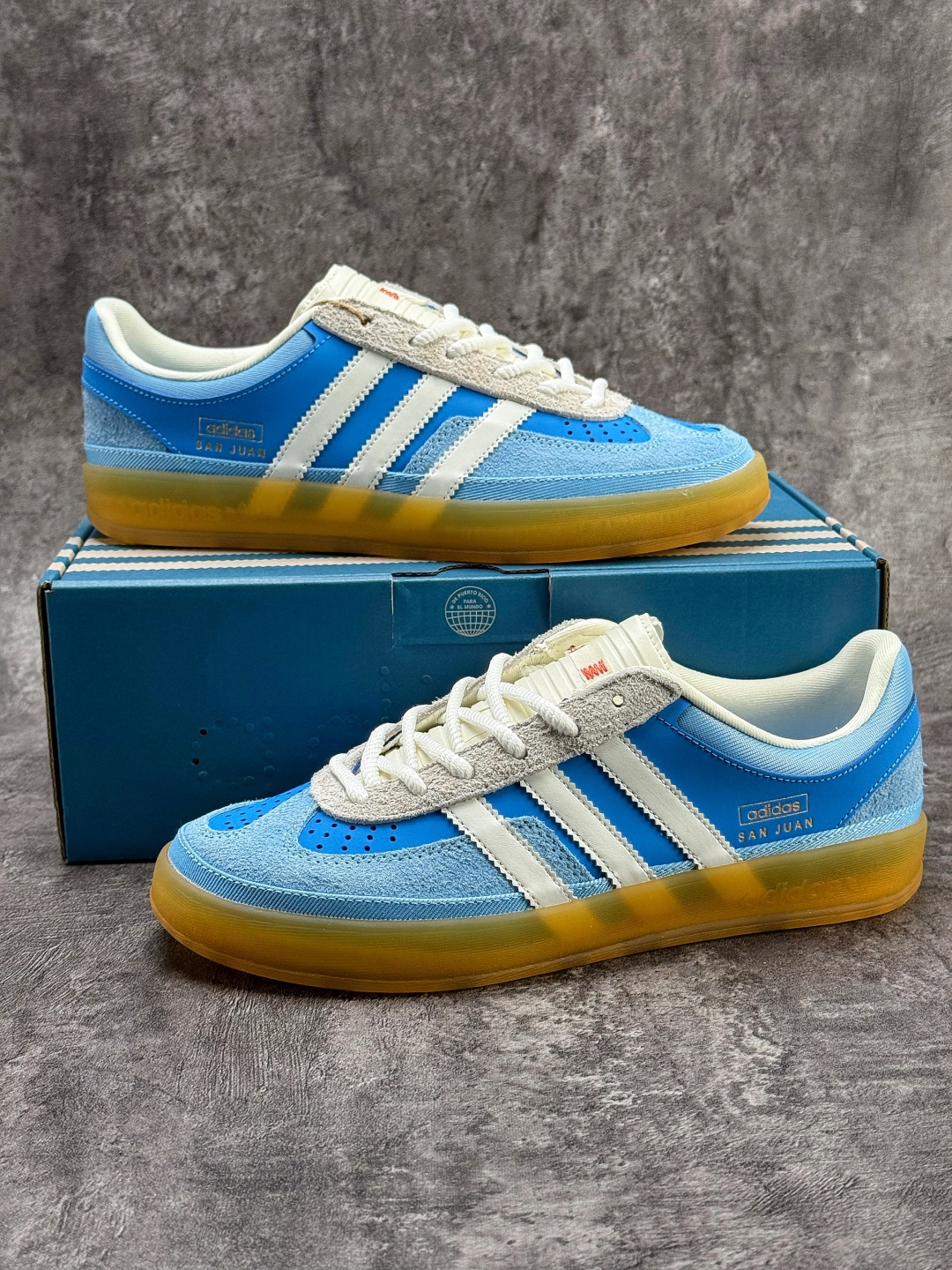 Bad Bunny x adidas originals GAZELLE INDOOR 蓝白色 IF9734