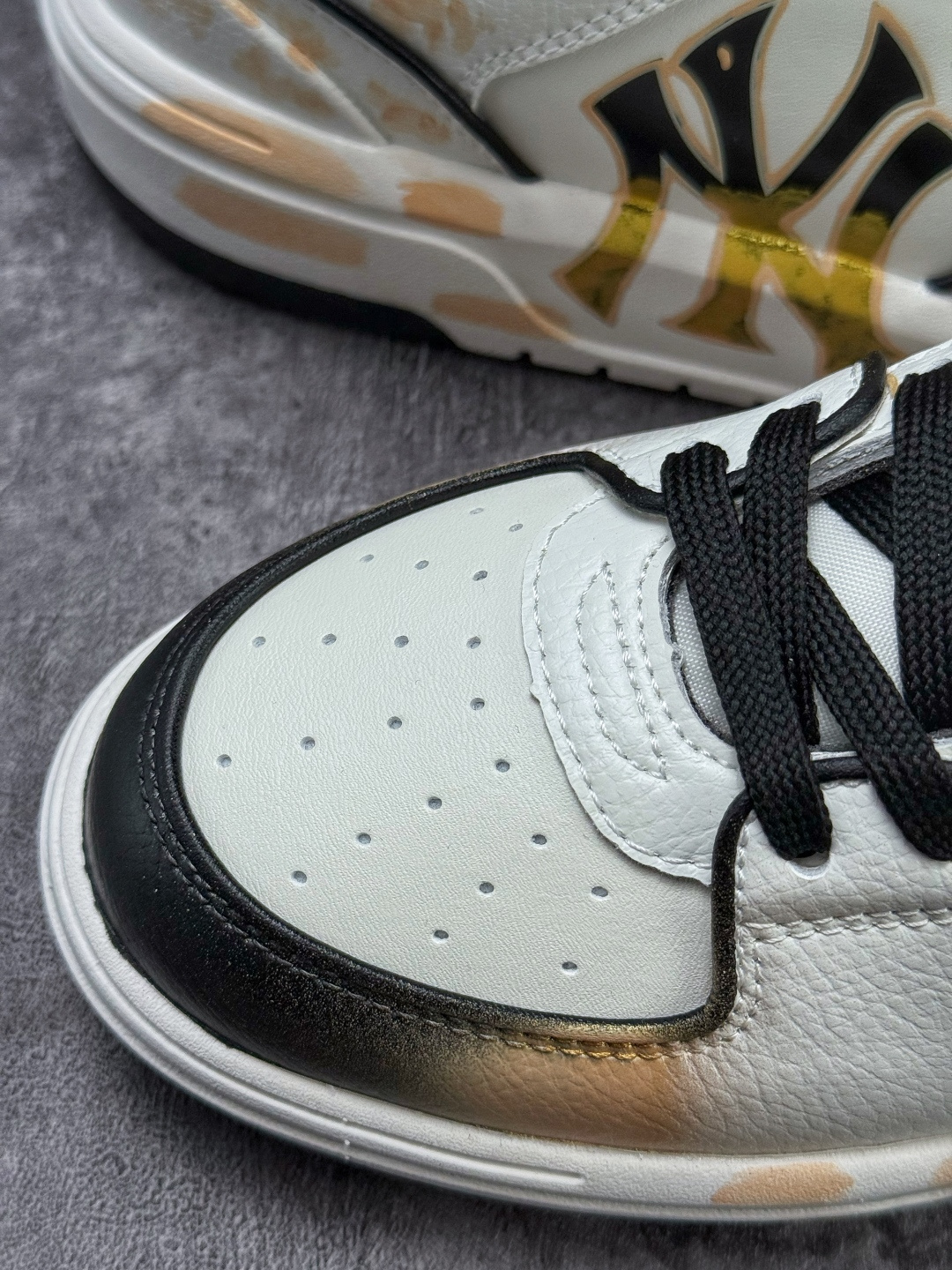 230 MLB NY 印花网红老爹鞋 涂鸦恶作剧 内增高6cm 3ASXCA12N