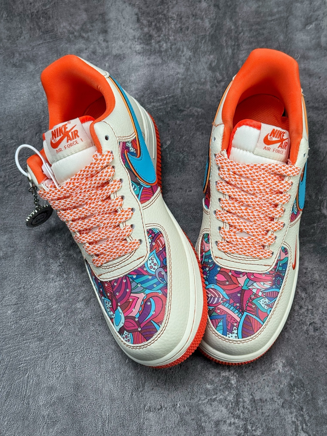 Nike Air Force 1 Low 07 白蓝橙小勾满天星 XL1979-125-莆田鞋,莆田鞋货源,高仿鞋,高仿鞋货源,安福档口,莆田高仿鞋,莆田鞋批发,高仿鞋批发,莆田高仿运动鞋,高仿运动鞋,莆田运动鞋 Nike Air Force 1 Low 07 白蓝橙小勾满天星 XL1979-125