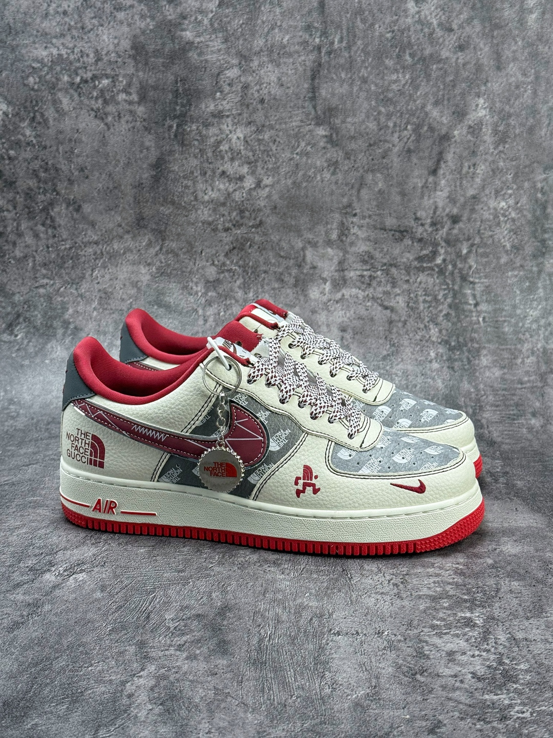 220 Nike Air Force 1 Low 07 x The North Face 白灰红小勾满天星 SY1388-015