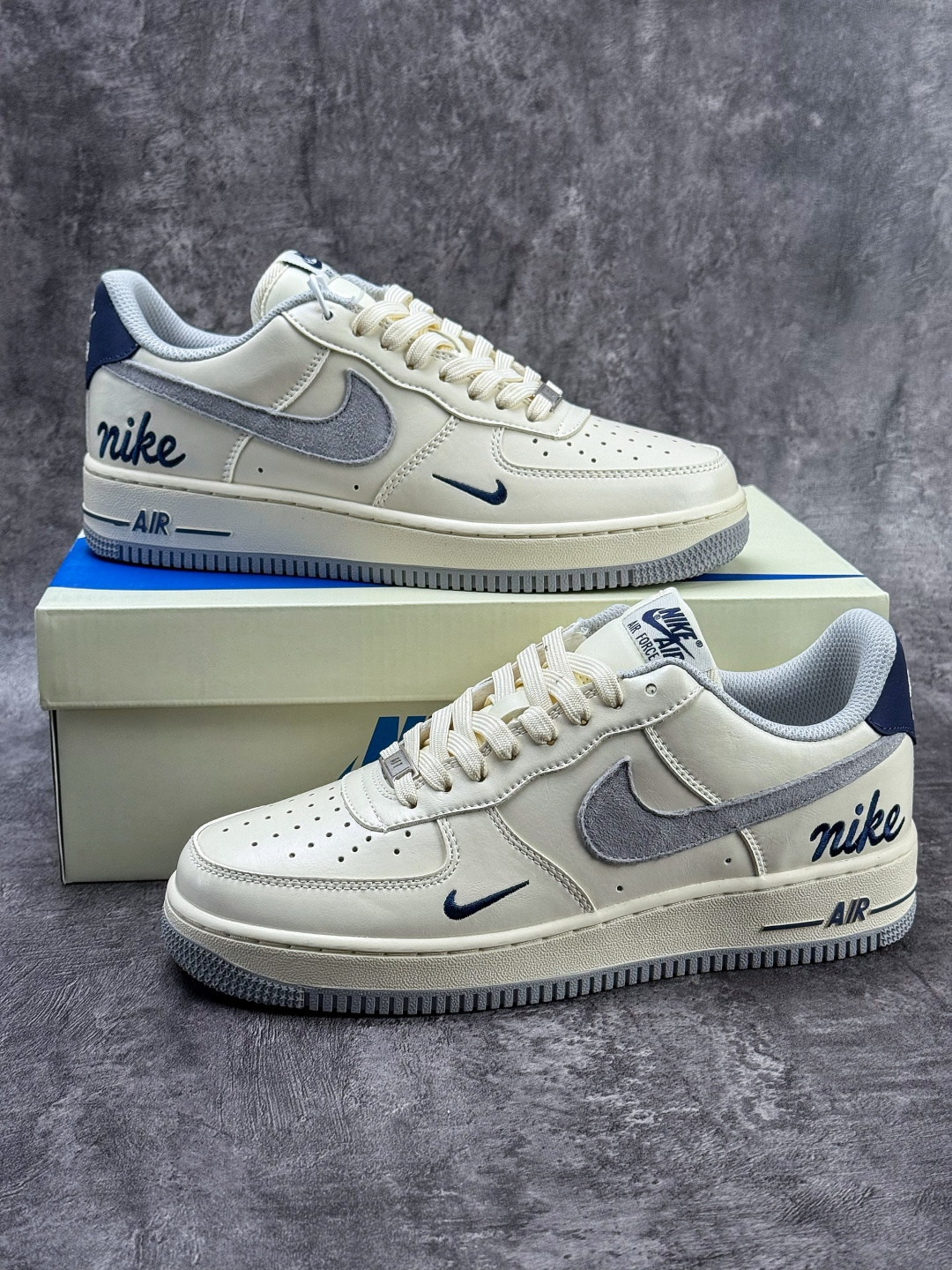 210 Nike Air Force 1 Low 07 白灰小勾 NH0601-581