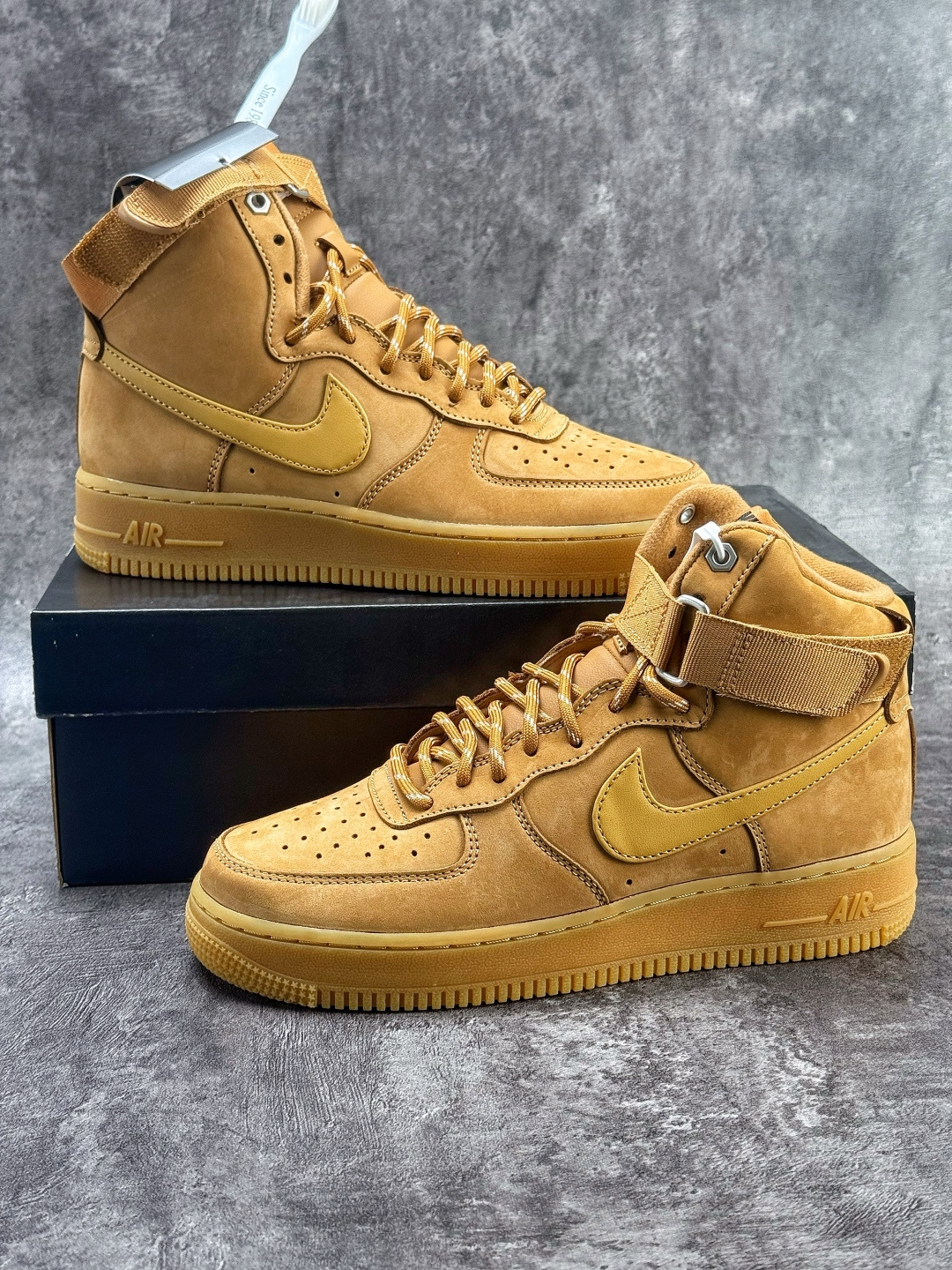 220 PP纯原 Nike Air Force 1 High FLAX Wheat 19S新版小麦高帮空军 CJ9178-200