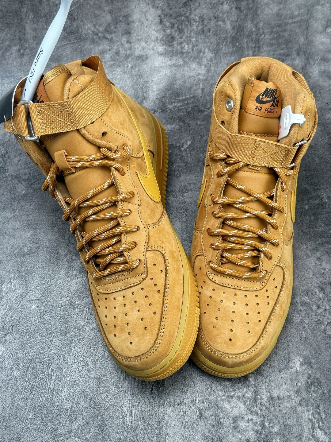 220 PP纯原 Nike Air Force 1 High FLAX Wheat 19S新版小麦高帮空军 CJ9178-200