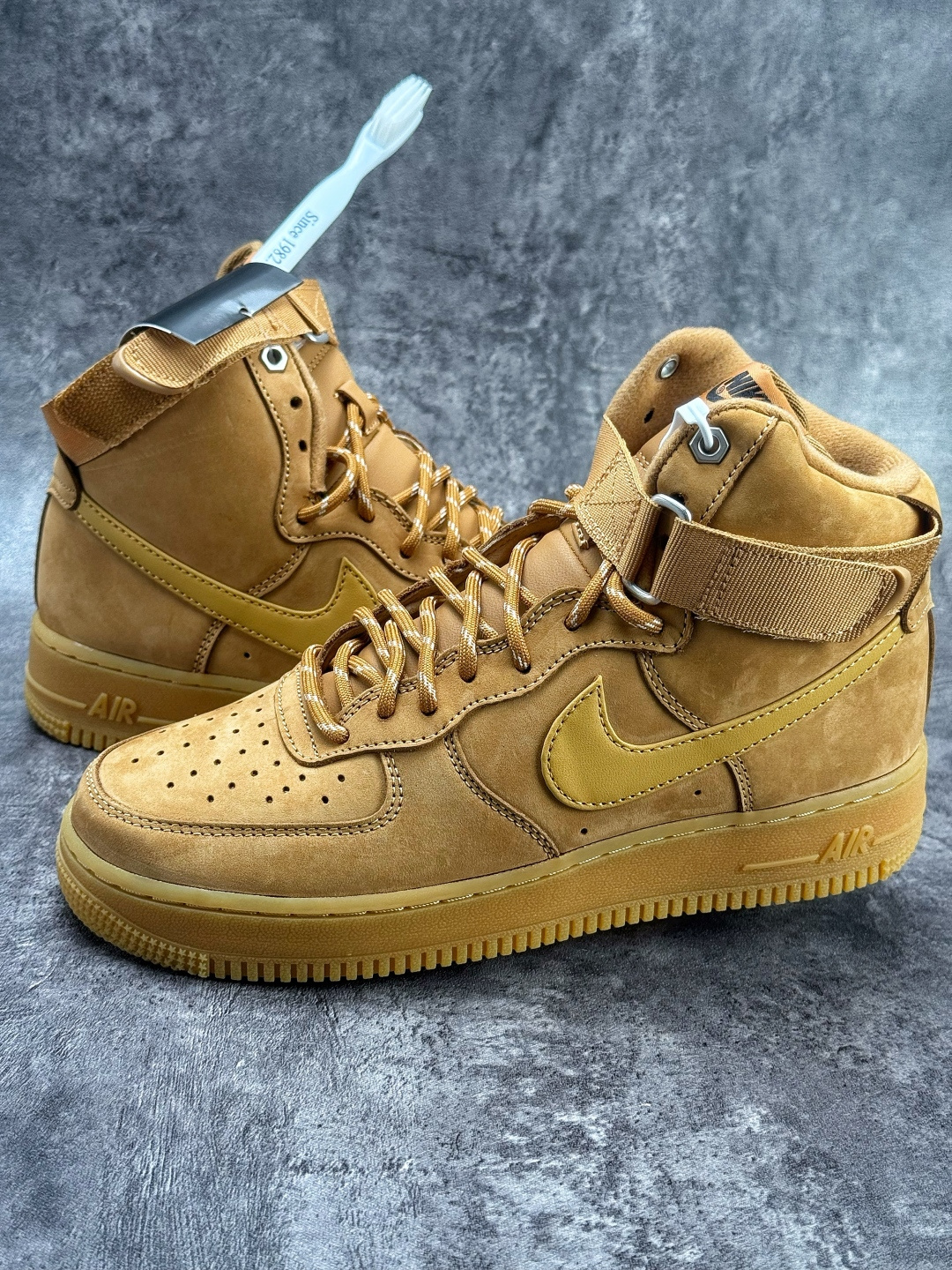 220 PP纯原 Nike Air Force 1 High FLAX Wheat 19S新版小麦高帮空军 CJ9178-200