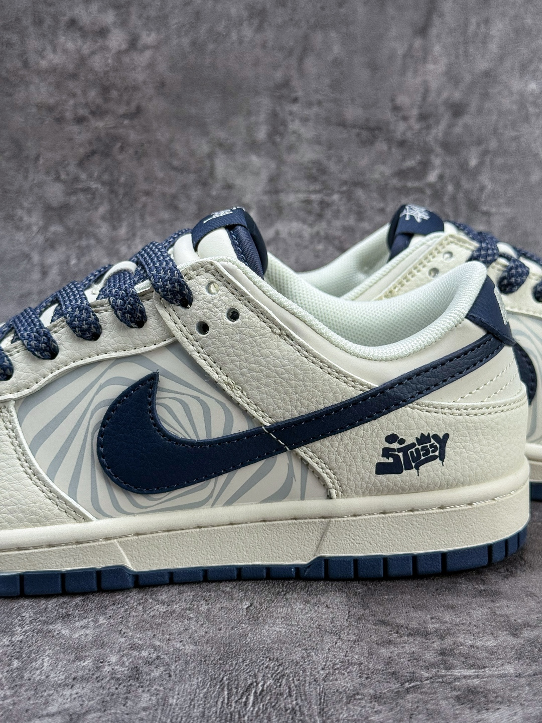 Nike SB Dunk Low x Stussy 白蓝小勾满天星 纯原大厂出品 极力推荐 QW5836-030