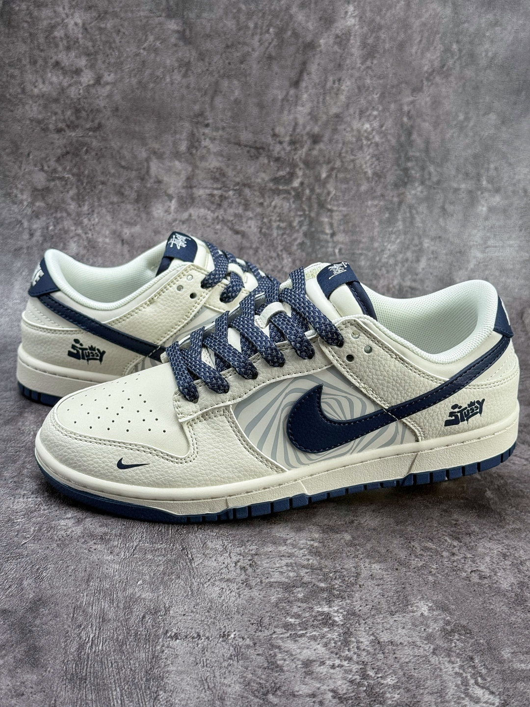 Nike SB Dunk Low x Stussy 白蓝小勾满天星 纯原大厂出品 极力推荐 QW5836-030