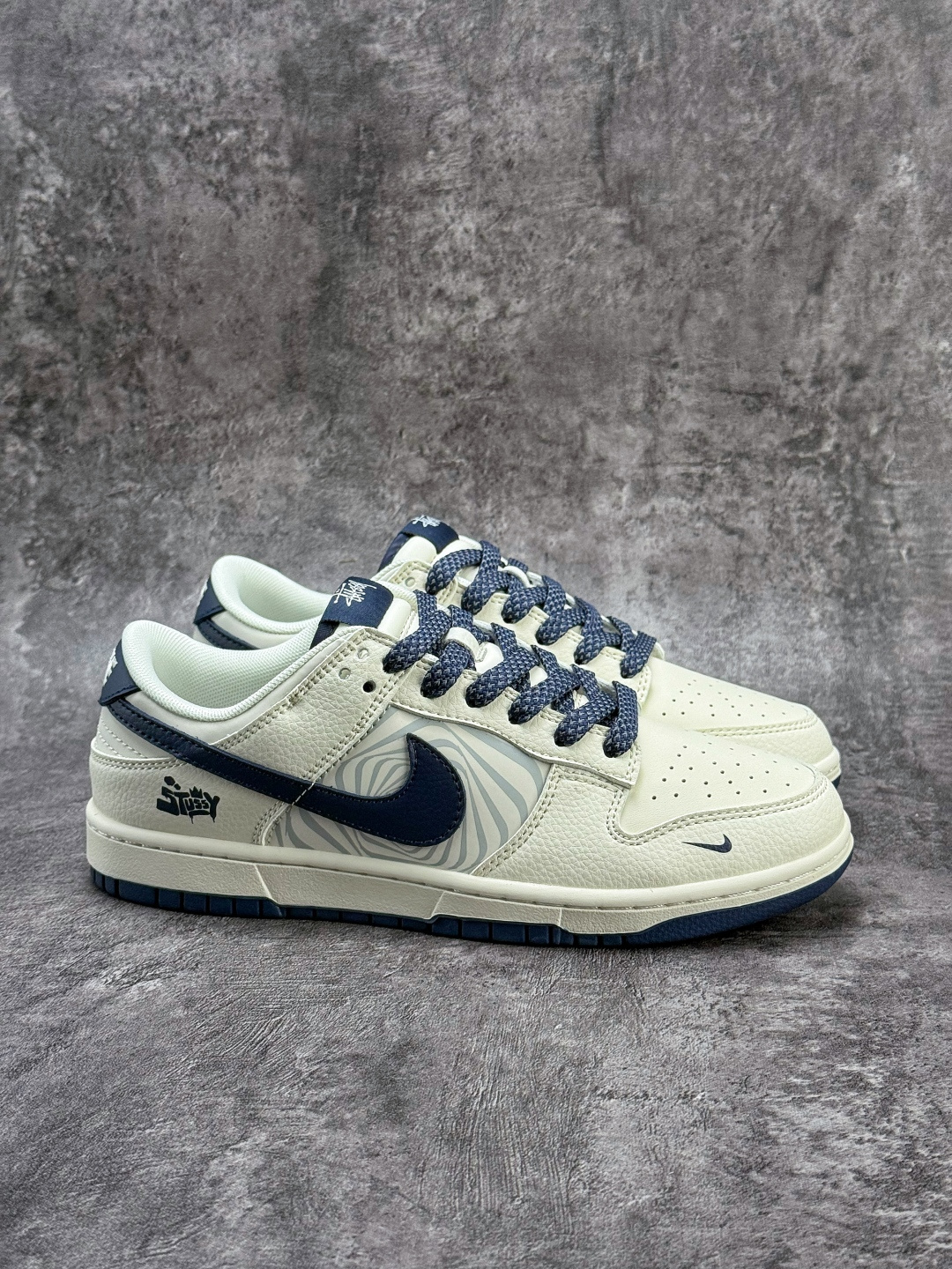 Nike SB Dunk Low x Stussy 白蓝小勾满天星 纯原大厂出品 极力推荐 QW5836-030