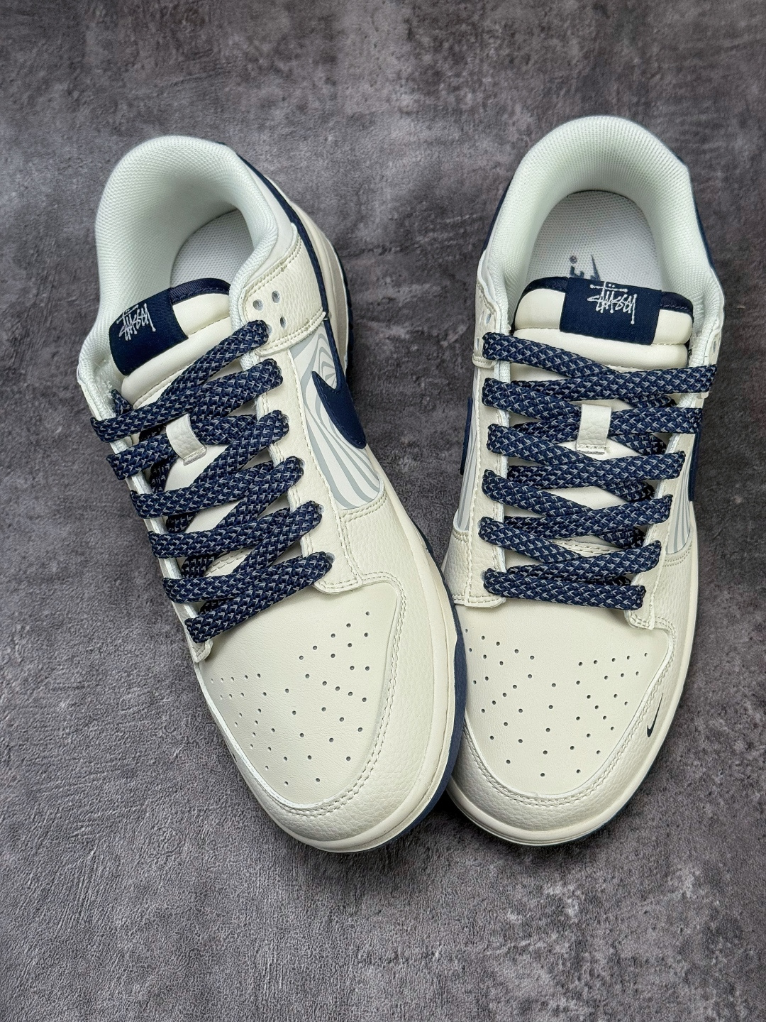 Nike SB Dunk Low x Stussy 白蓝小勾满天星 纯原大厂出品 极力推荐 QW5836-030