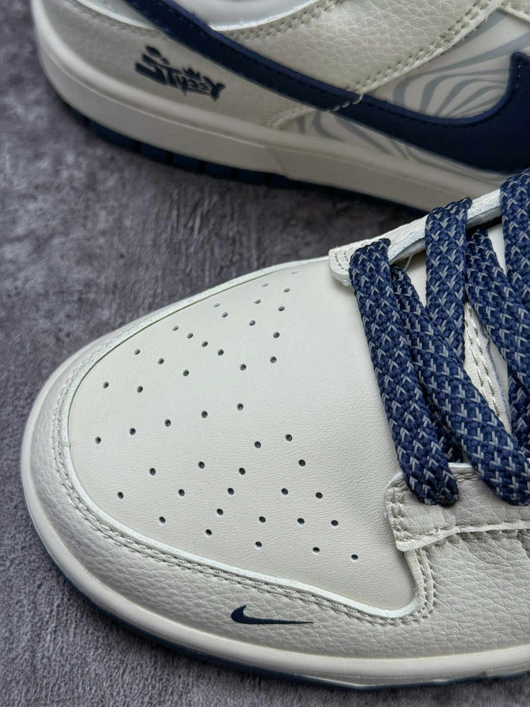 Nike SB Dunk Low x Stussy 白蓝小勾满天星 纯原大厂出品 极力推荐 QW5836-030