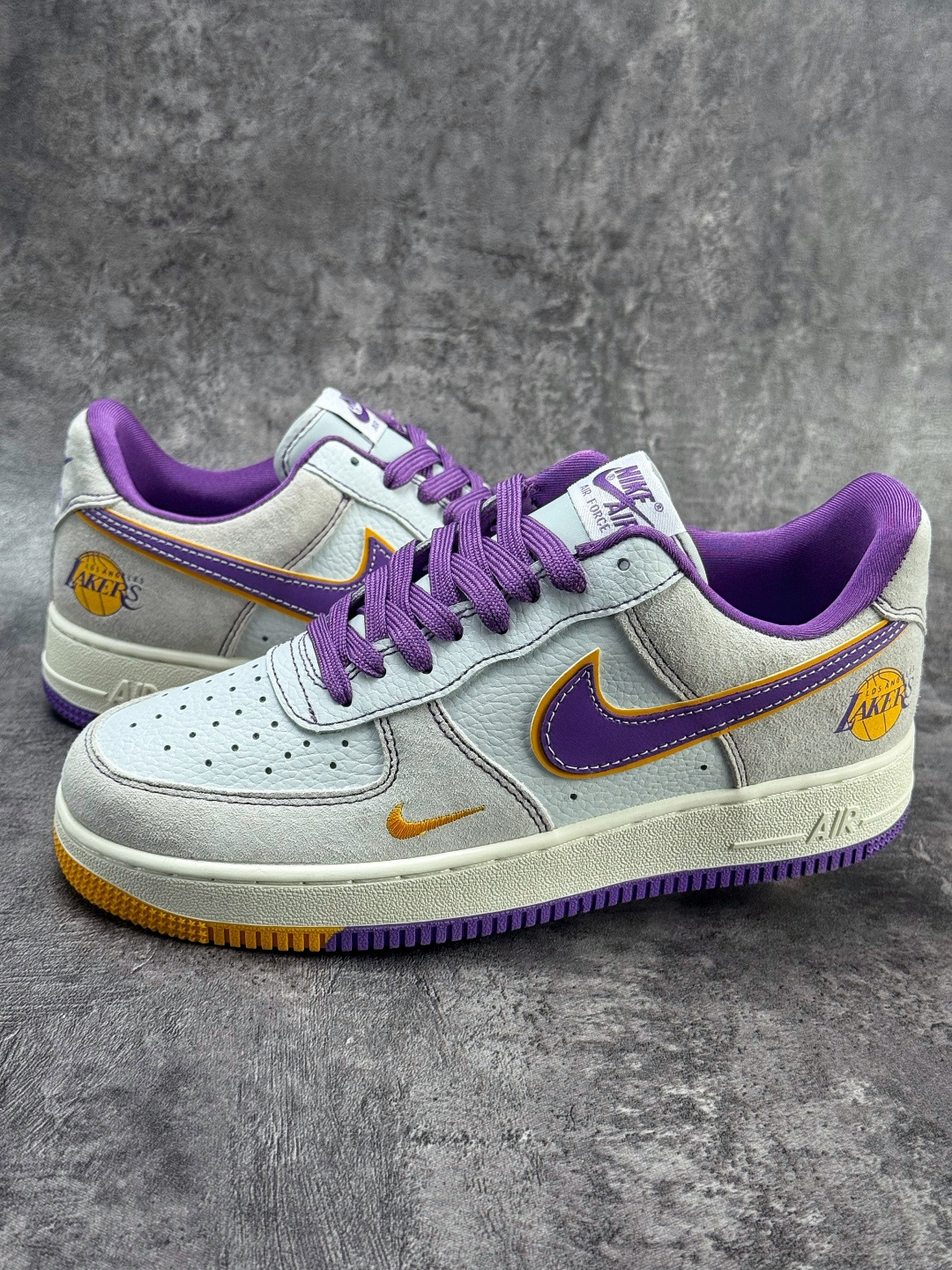 Nike Air Force 1 Low 07 x LAKERS 灰白紫小勾 SS1979-004