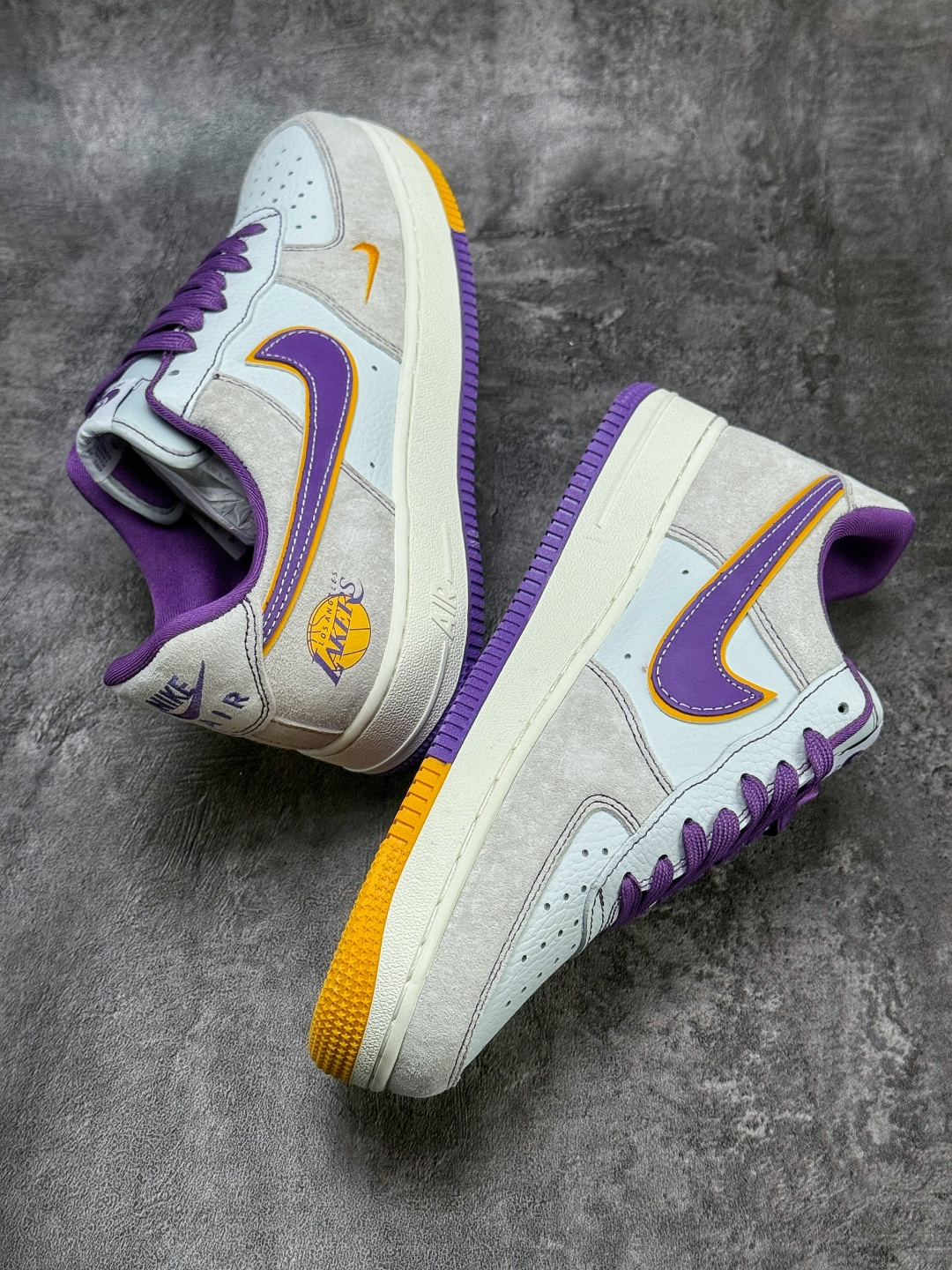 Nike Air Force 1 Low 07 x LAKERS 灰白紫小勾 SS1979-004